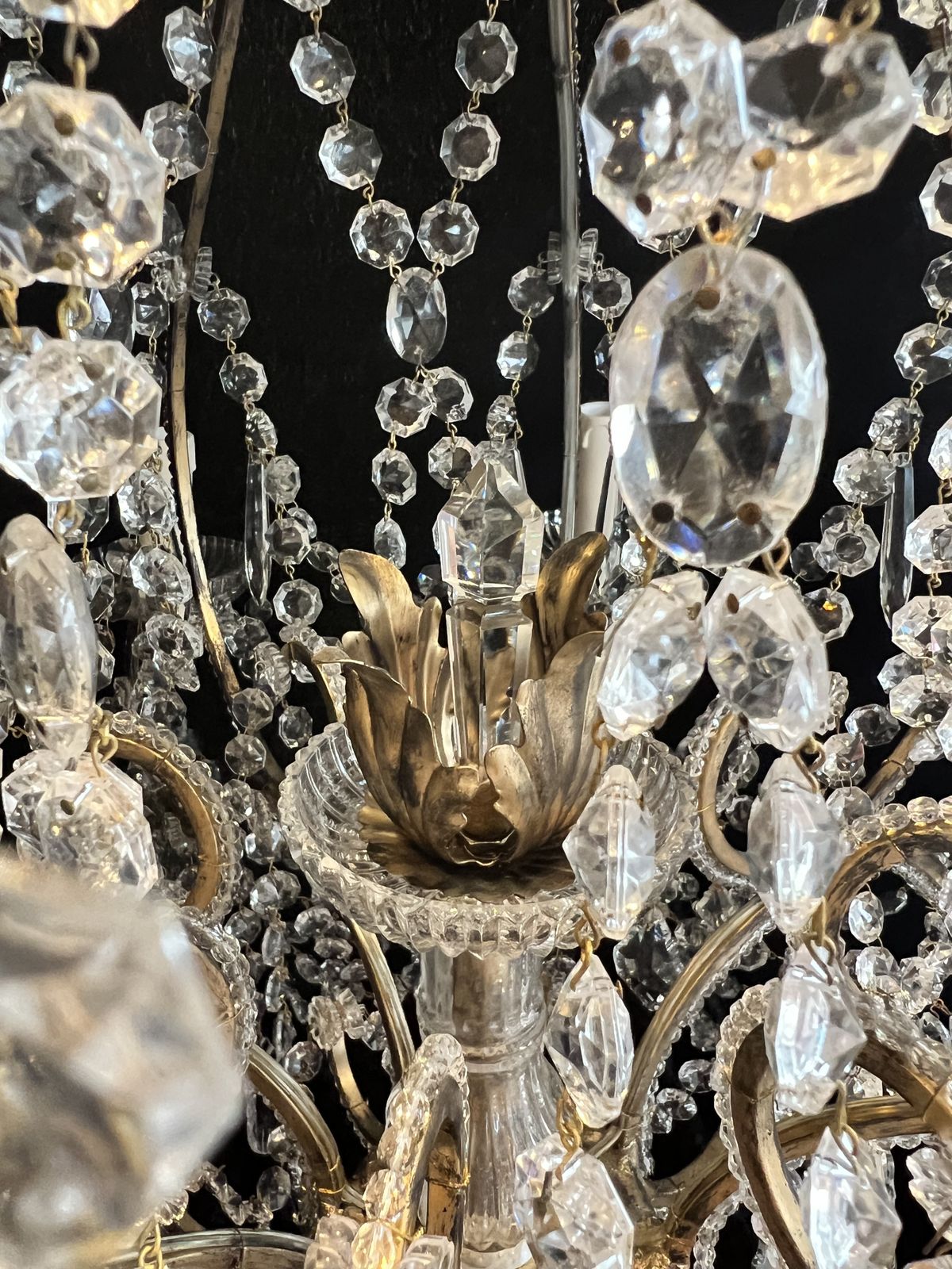 photo buy A Pair Of Eight Light Florentine Antique Chandeliers