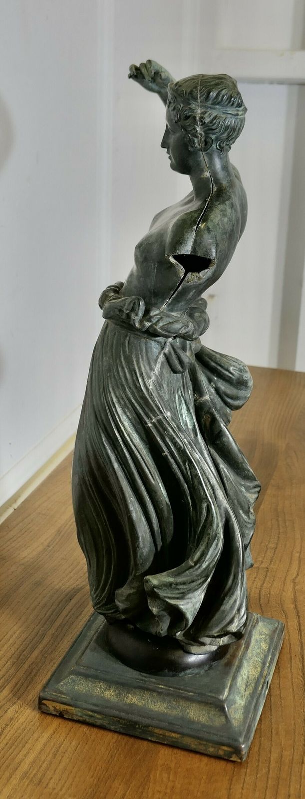 Neo Classical Bronze Statue Of Hebe The Greek Goddess Of Youth photo vinterior