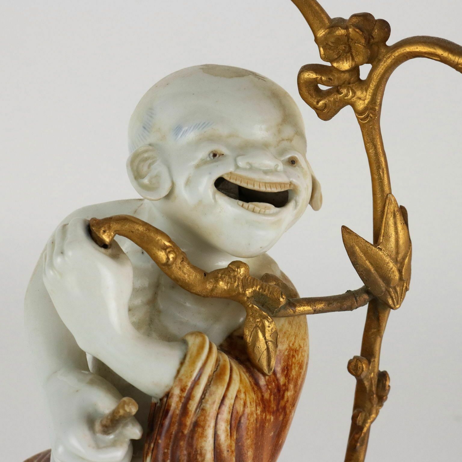 Pair Of Antique Candle Holders Bronze Japan XIX Century photo for sale
