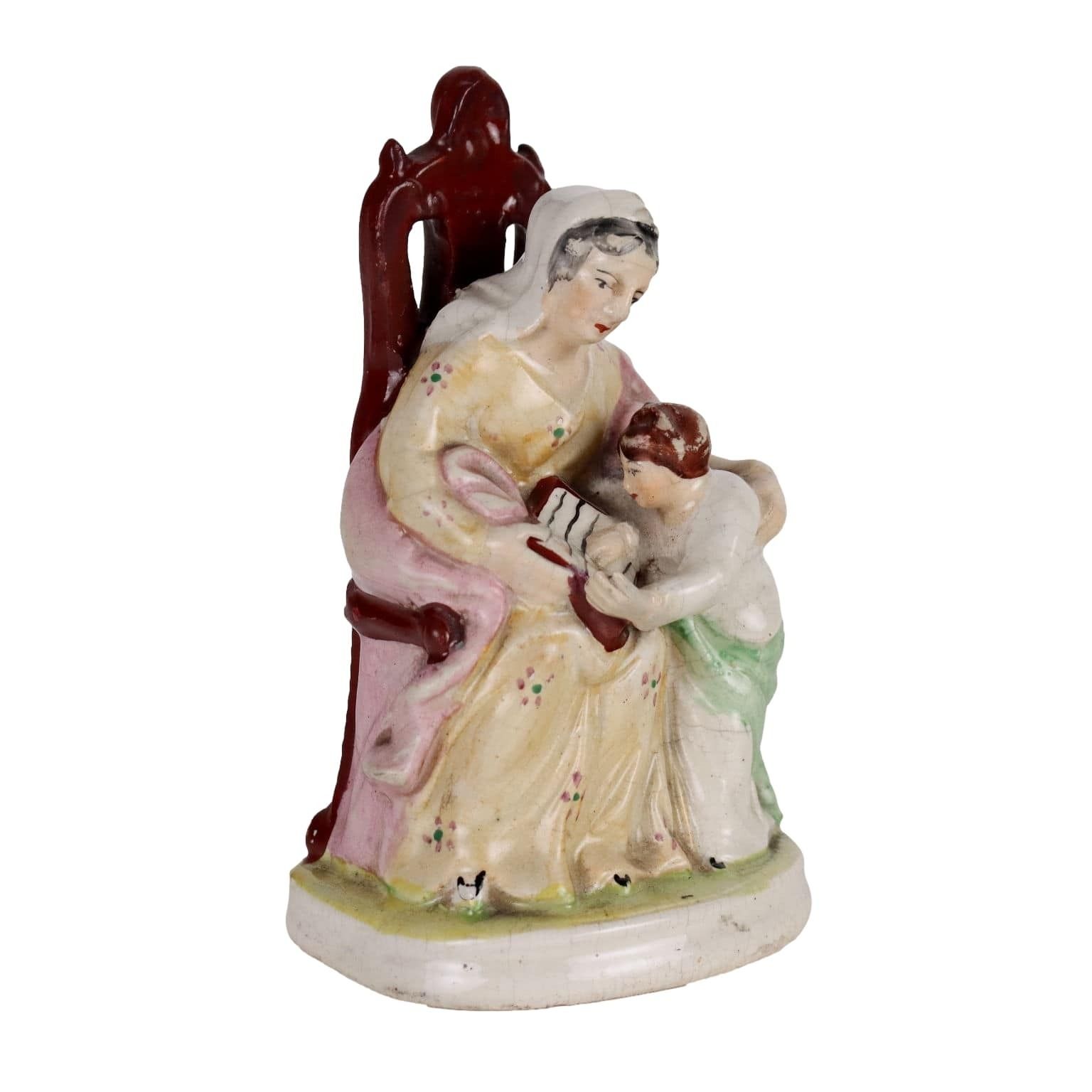 Antique Sculpture Staffordshire Porcelain England 1860 1880