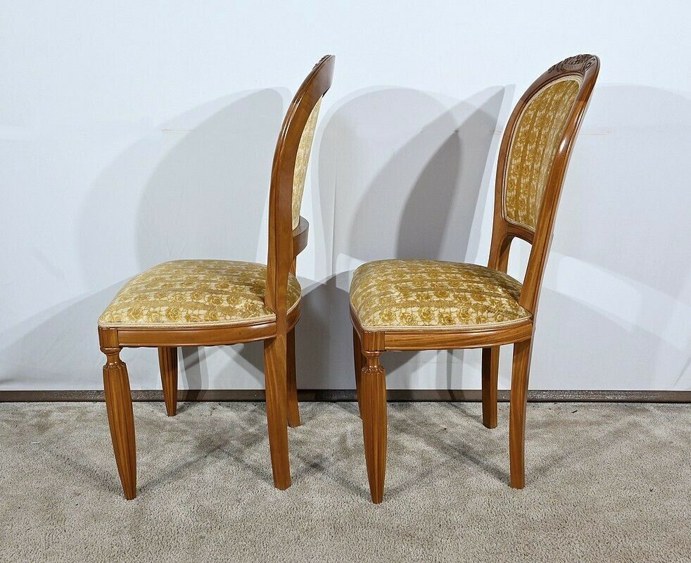 Pair Of Blond Mahogany Chairs, Art Deco – 1940 photo Furniture