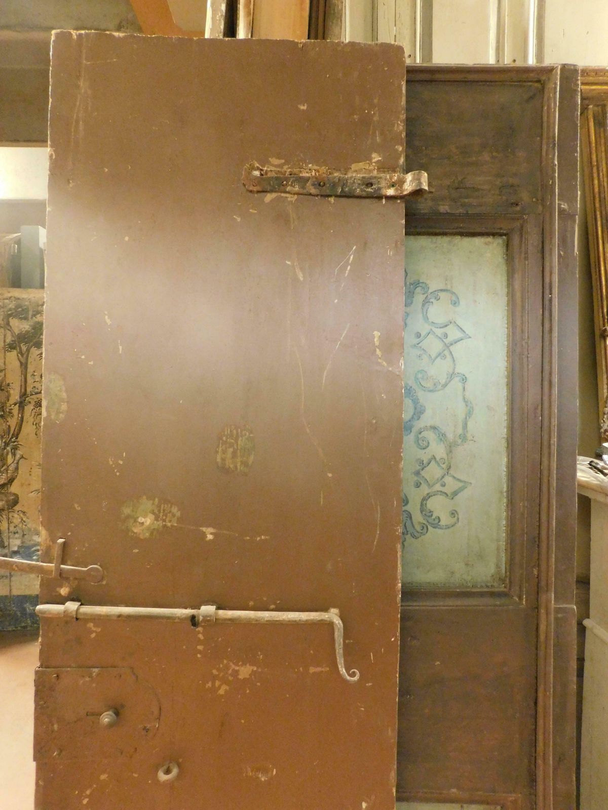 photo furniture Interior Double Door, Lacquered And Painted, Umbria (Italy)