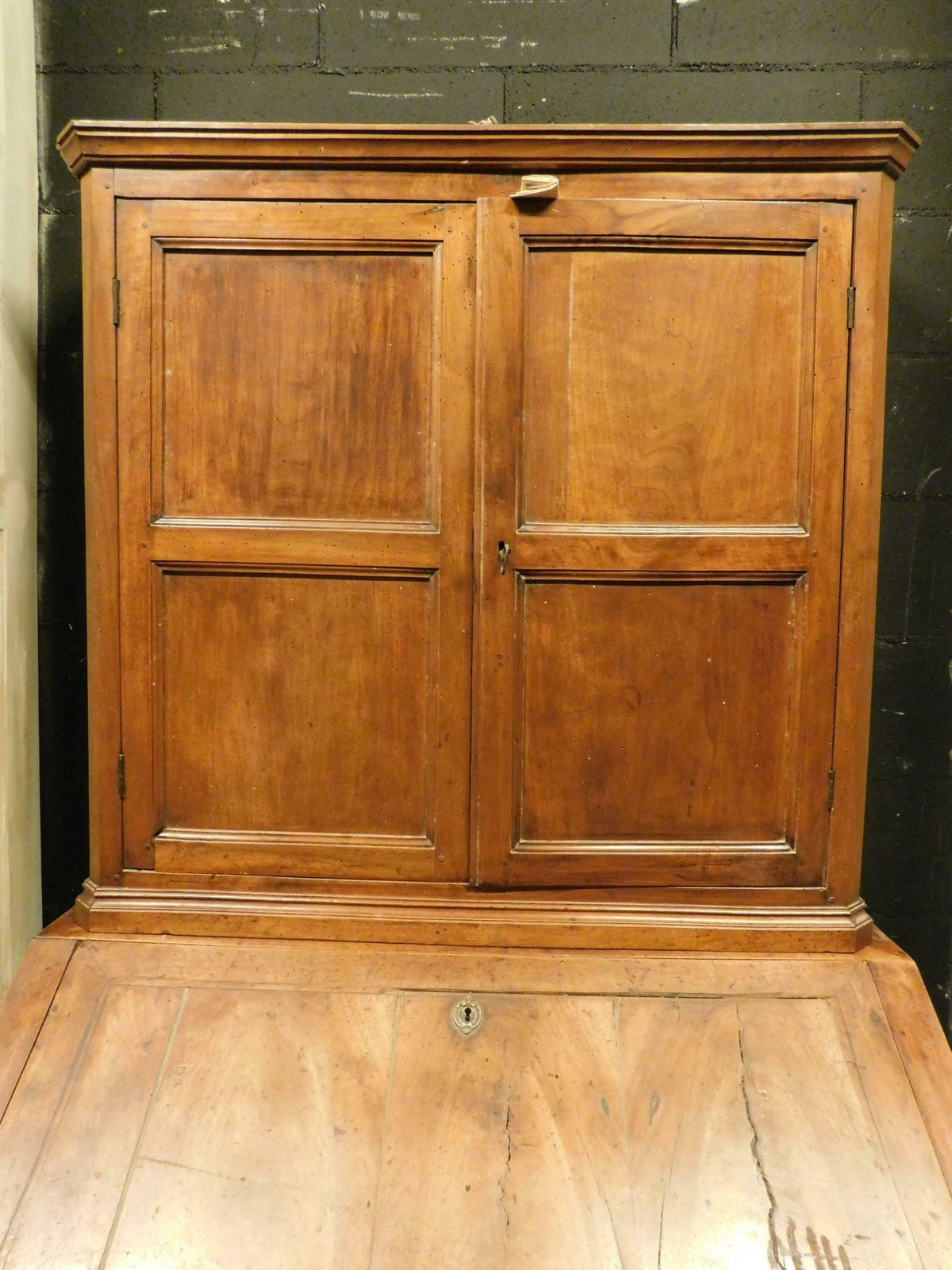 photo furniture Cabinet With Flap, Walnut Desk, Italy