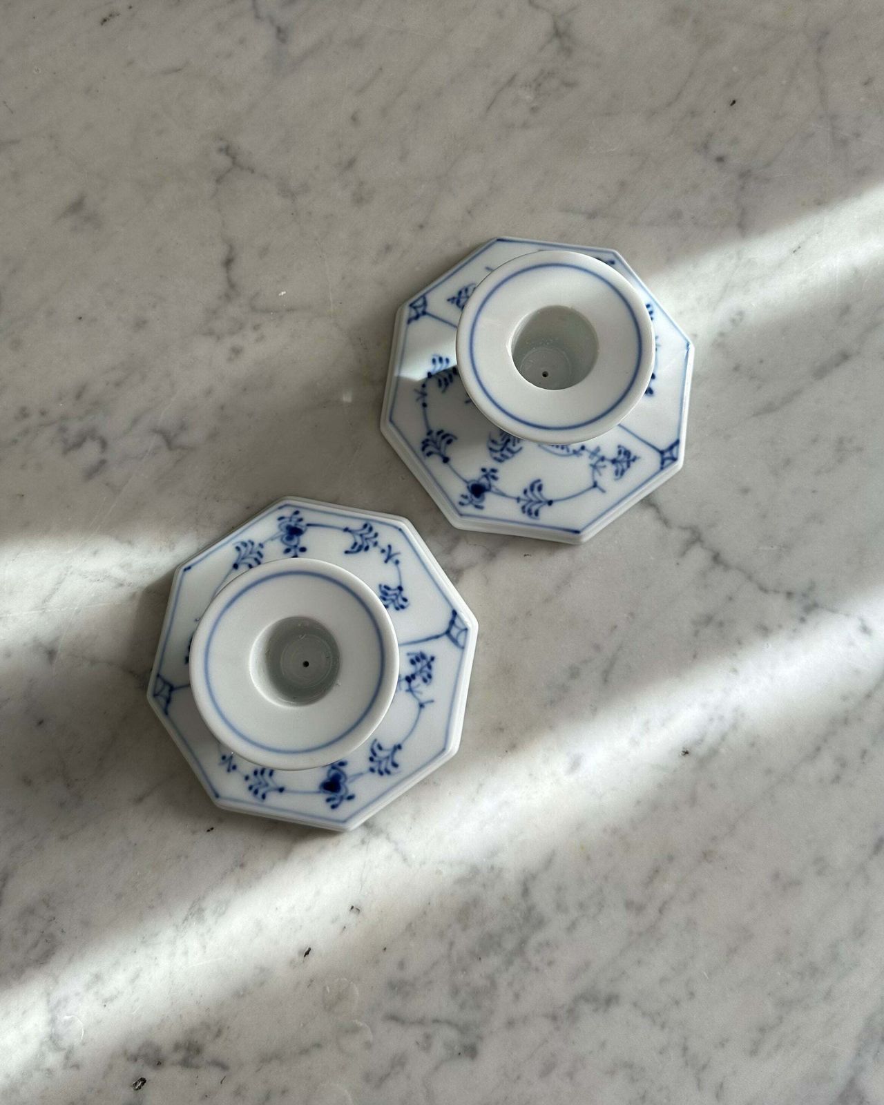 Pair Of Candle Holders "Musselmalet" From Royal Copenhagen photo furniture
