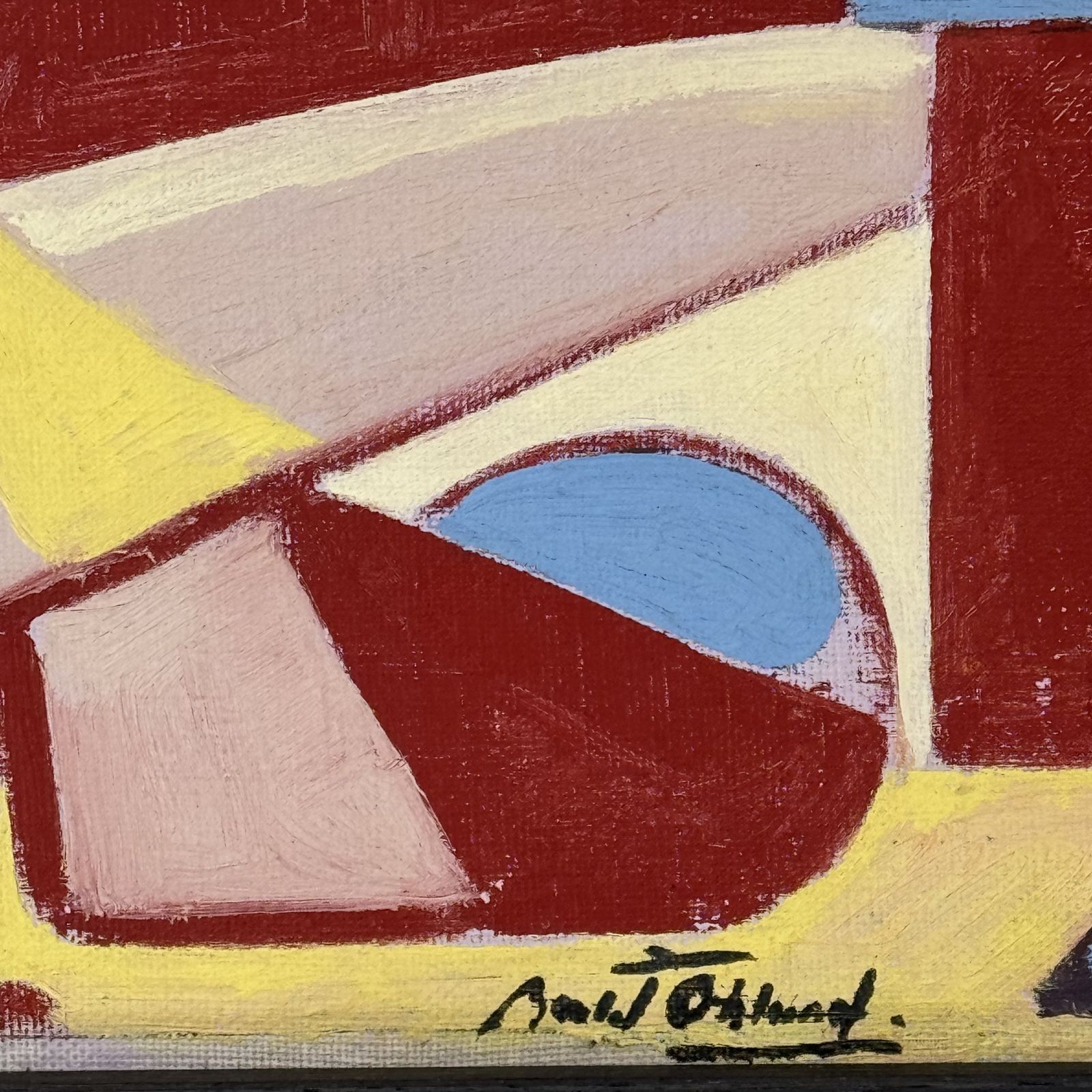 photo furniture Mid Century Abstract Still Life Painting By Bertil öhlund