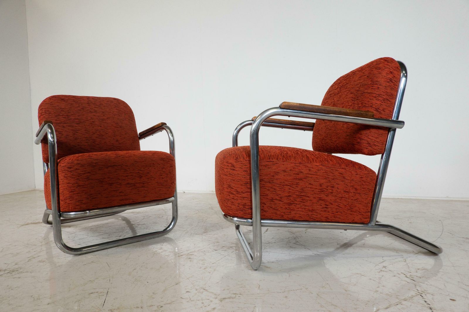 Pair Of Bauhaus Armchairs, Hynek Gottwald   1930s photo furniture