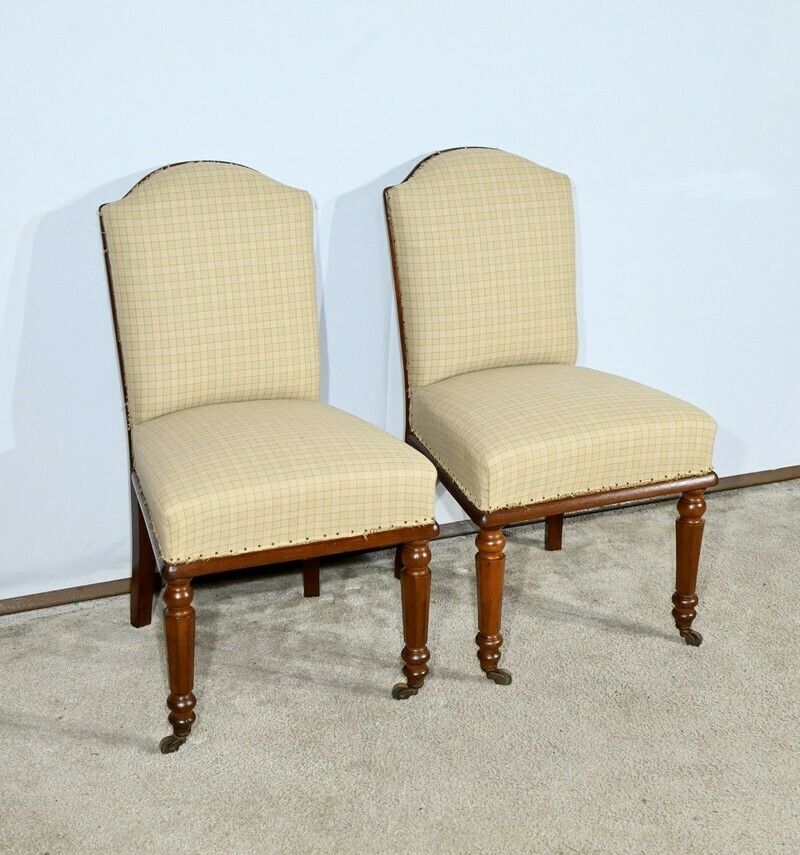 Pair Of Cuban Mahogany Chairs, Restoration Period – Early 19th Century photo furniture