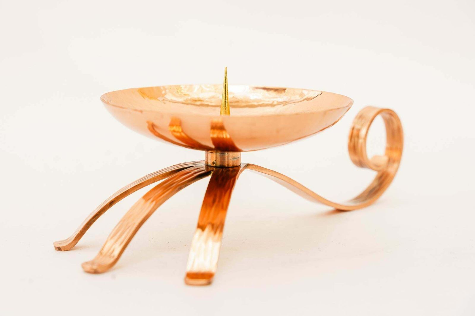 Portable Copper Candle Holder For Wine Cellars Vienna Around 1950s photo furniture