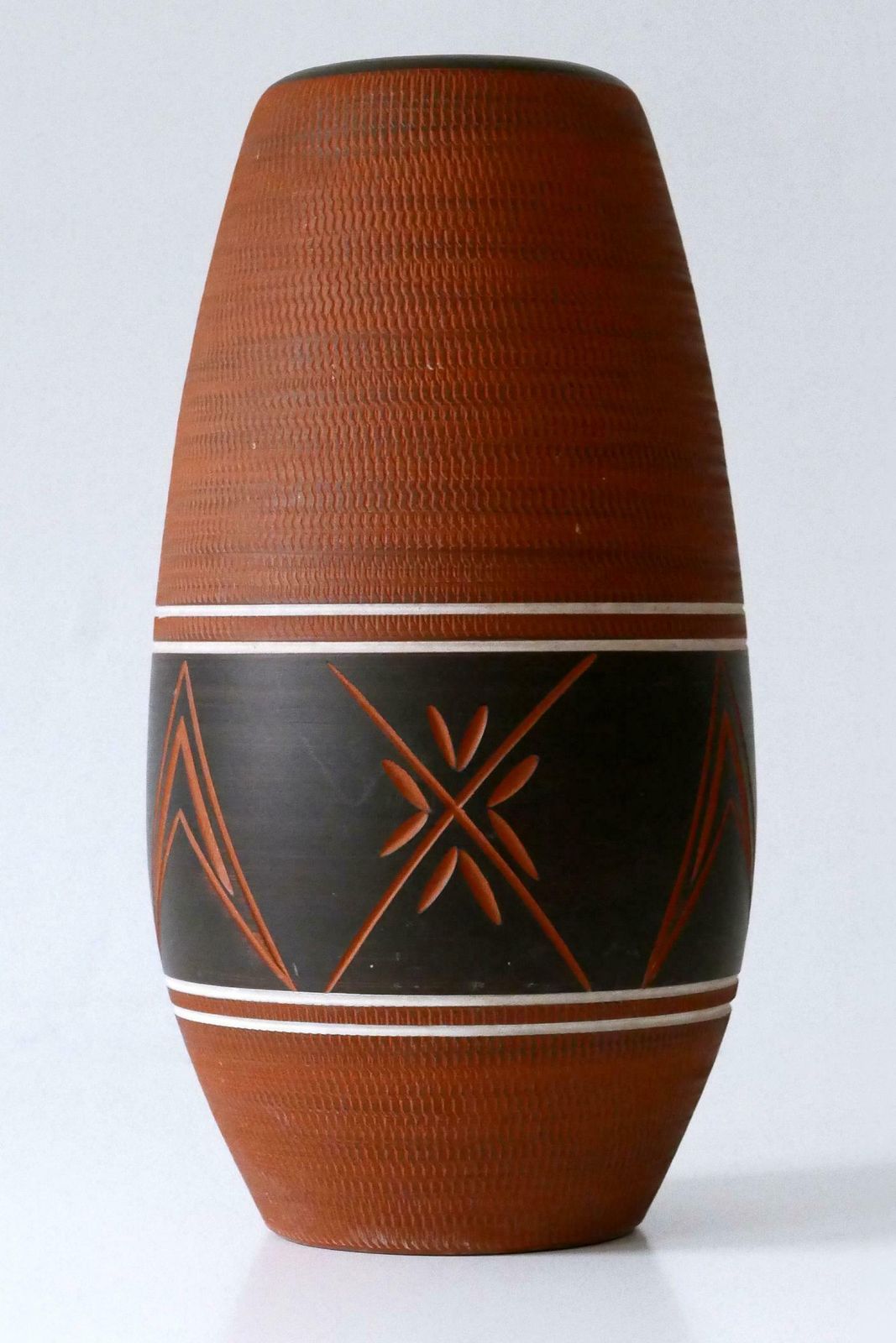 Rare, Large And Elegant Mid Century Modern Ceramic Floor Vase Germany 1960s photo furniture