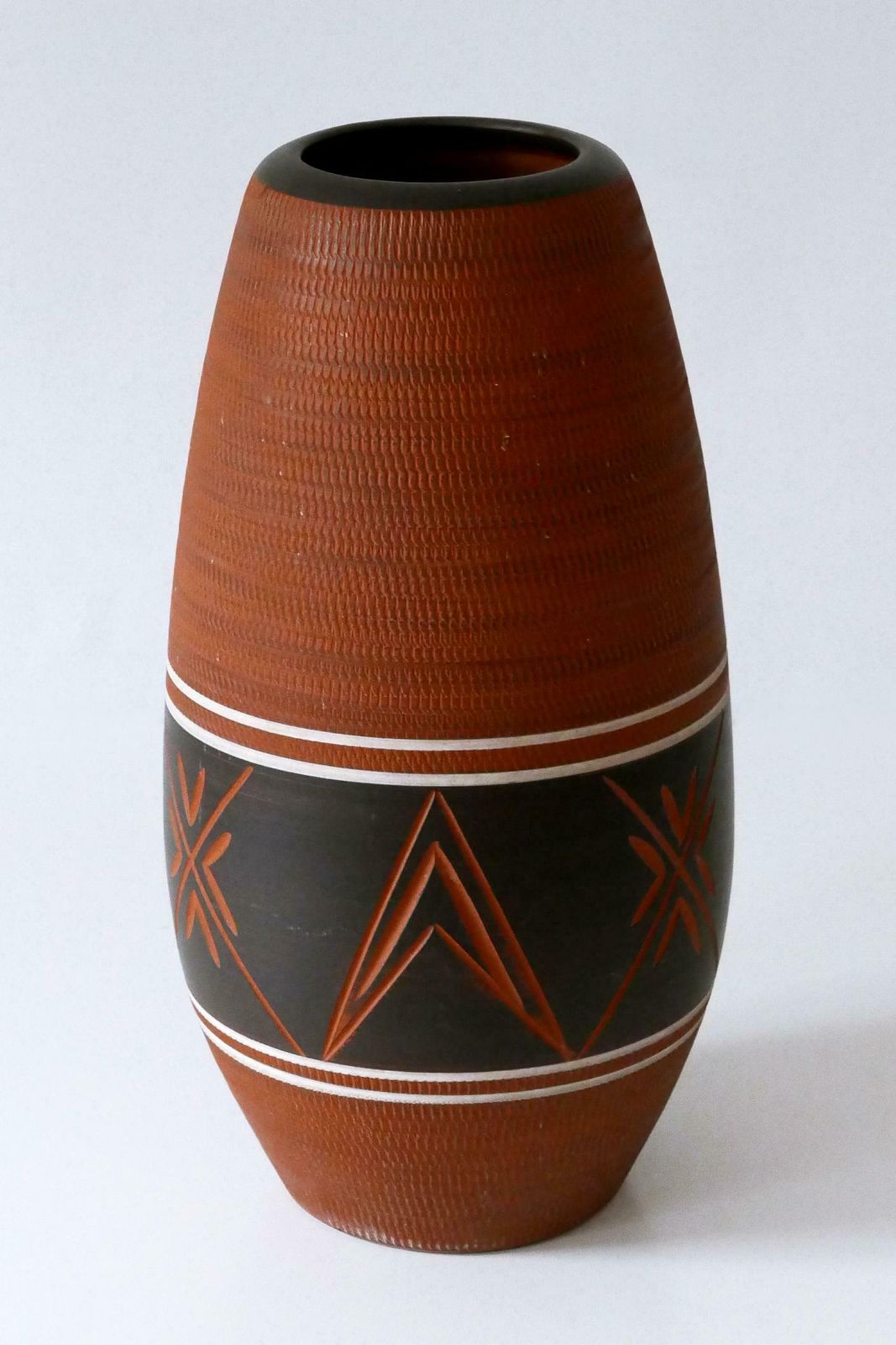 Rare, Large And Elegant Mid Century Modern Ceramic Floor Vase Germany 1960s photo buy