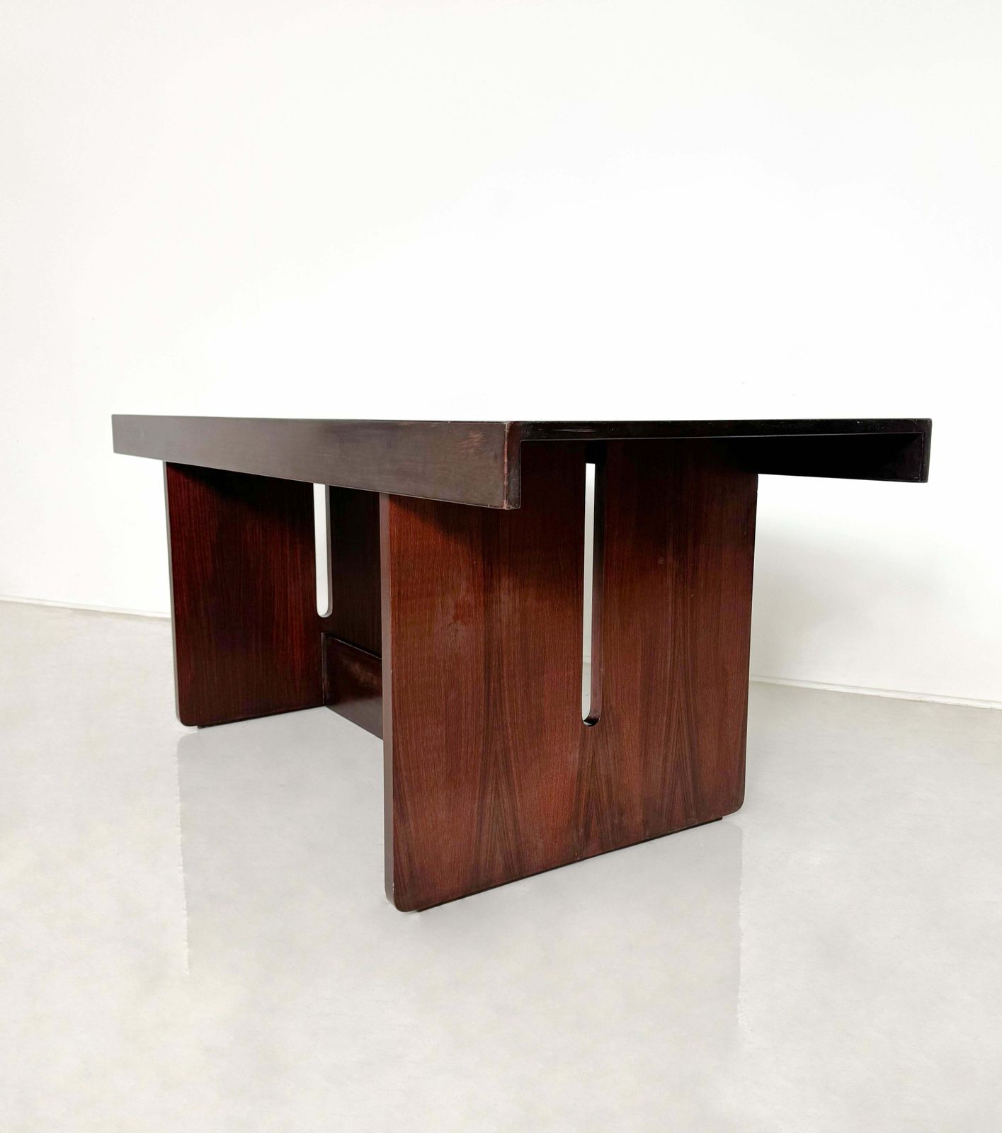Mid Century Modern Dining Room Table, Wood, Italian, 1960s photo Furniture