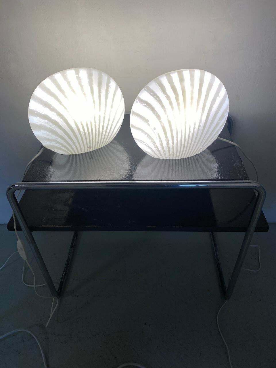 1090.0 Magical Table Lamps Glass Peill Putzler  Zebra Series 1960 Set photo