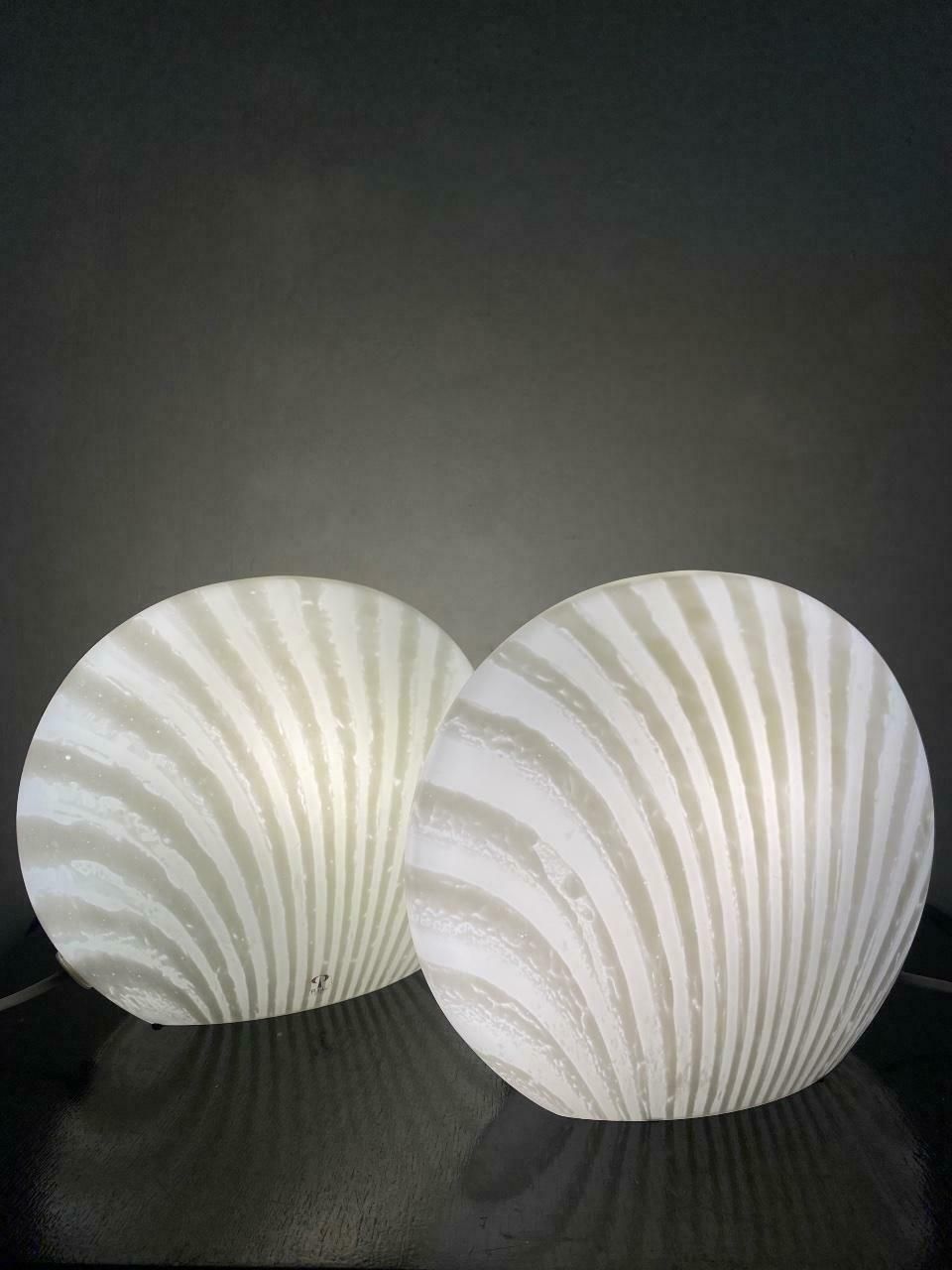 photo buy Magical Table Lamps Glass Peill Putzler  Zebra Series 1960 Set
