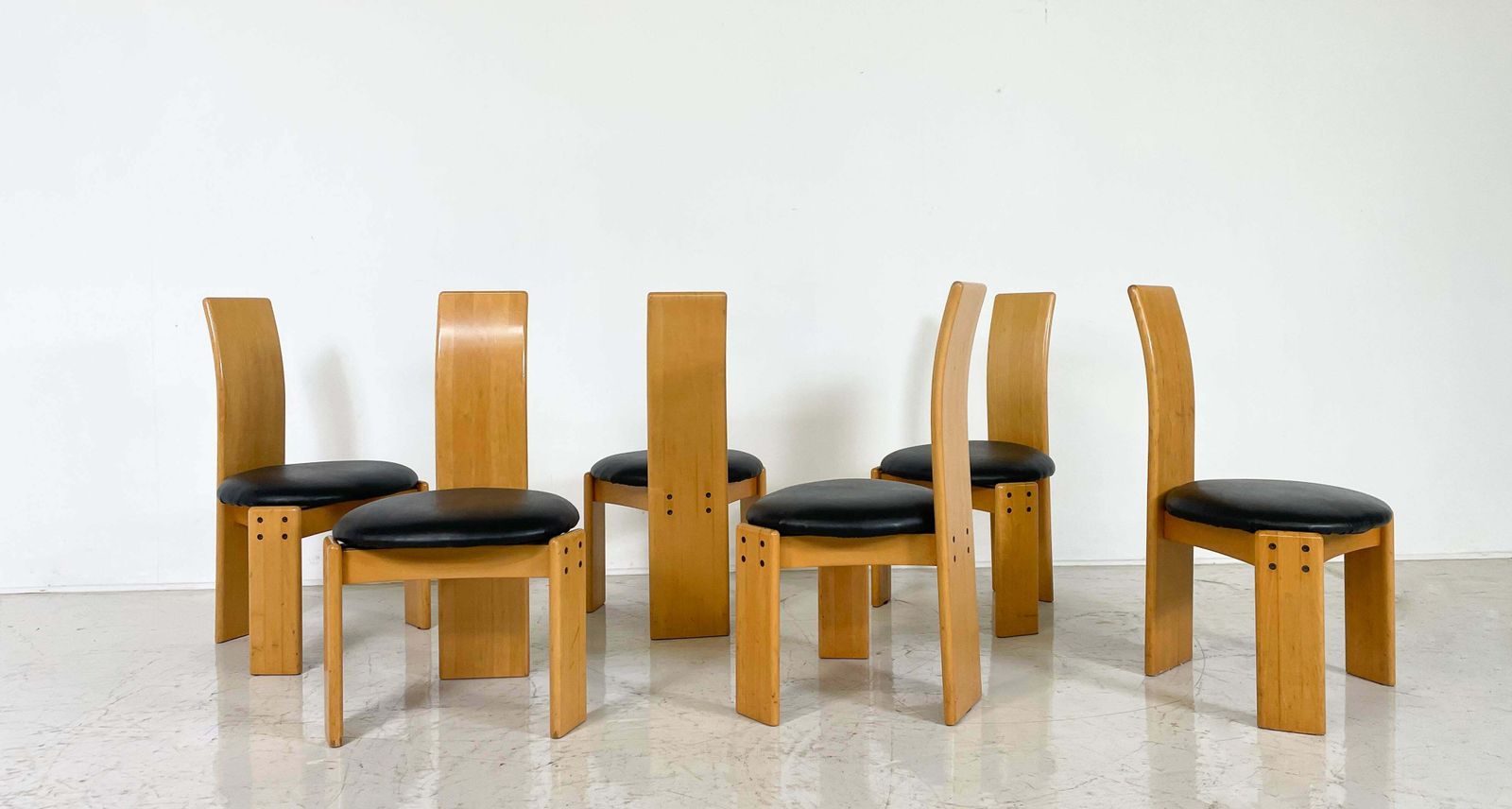 Set Of 6 Dining Chairs By Mario Marenco For Mobil Girgi, Italy, 1970s photo furniture