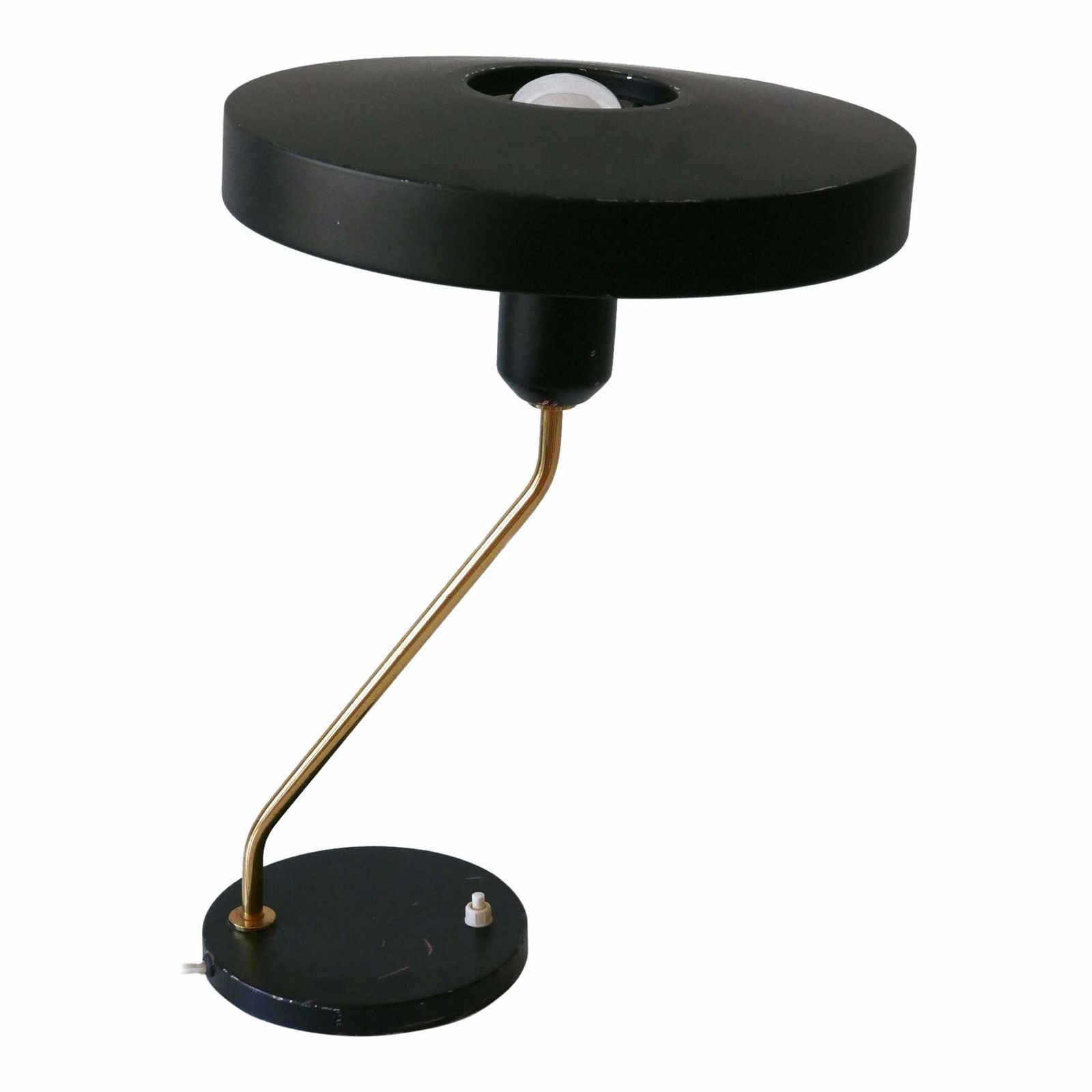 Mid Century Romeo Table Lamp Or Desk Light By Louis Kalff For Philips 1950s photo vinterior