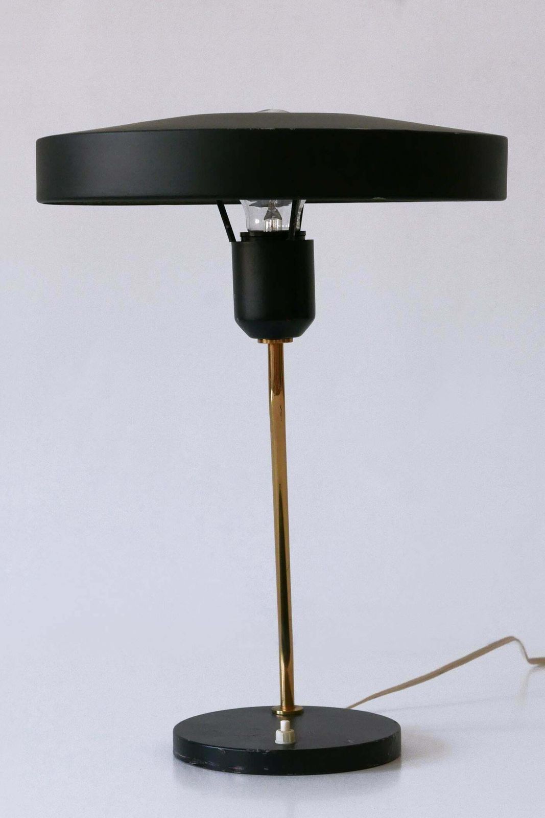 1395.0 Mid Century Romeo Table Lamp Or Desk Light By Louis Kalff For Philips 1950s photo