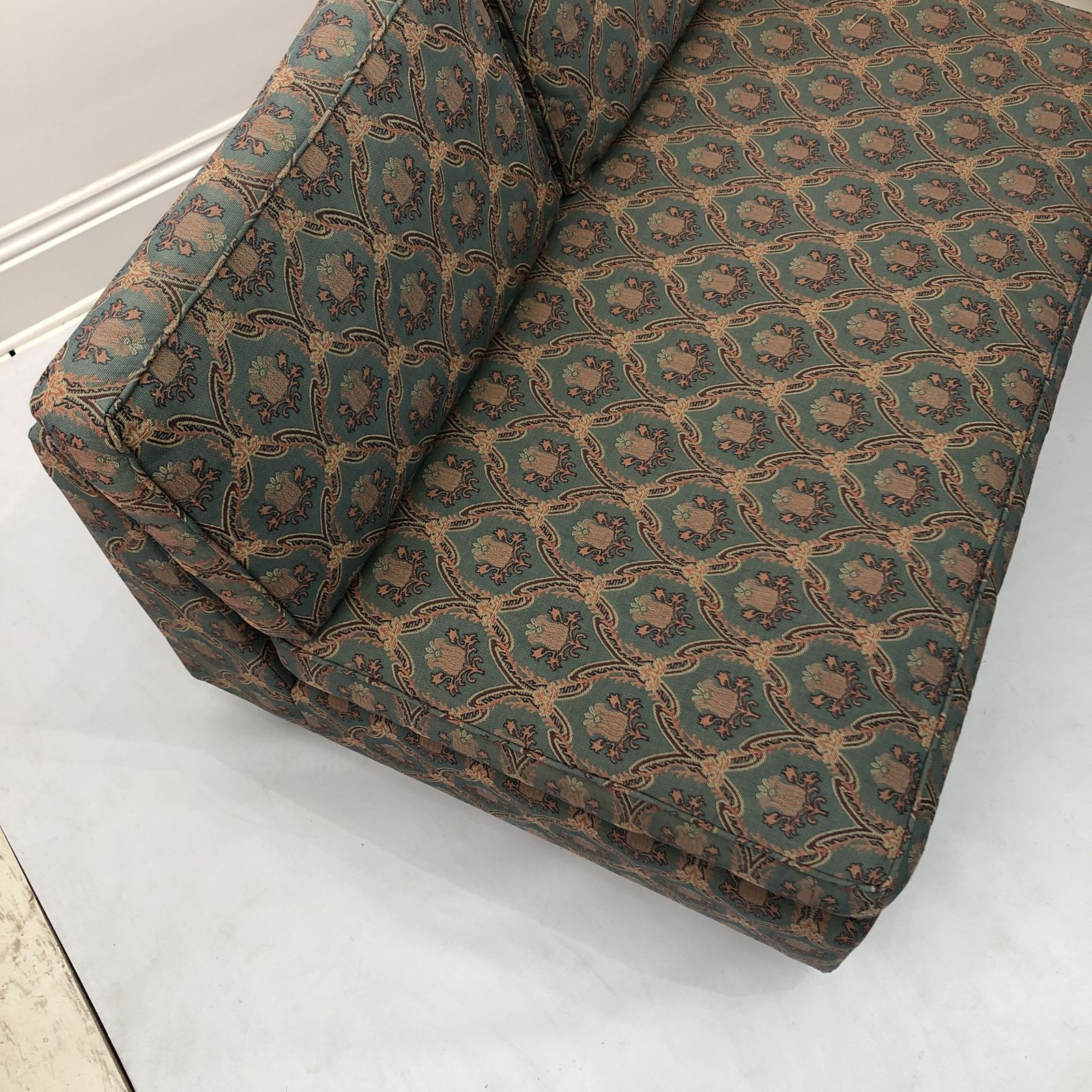 1350.0 Low Tuxedo Two Seater Sofa On Wheels Mid Century Modern Settee 1960s Multicolour photo
