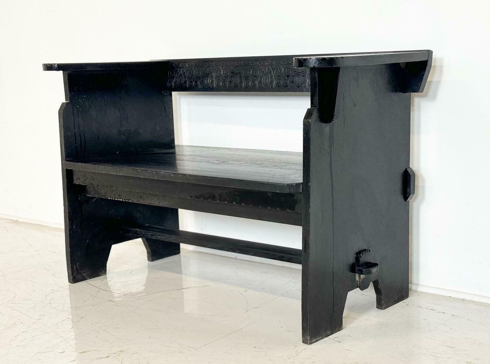 Hungarian Wooden Bench, Early 20th Century photo furniture