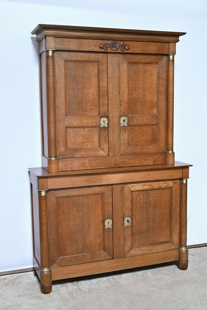 Two Body Property Buffet In Oak, Empire Period – 1st Part 19th photo furniture