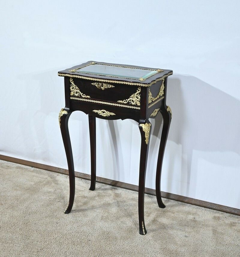 Middle Display Table In Stained Mahogany, Louis XV Style, Napoleon III Period – Mid 19th Century photo furniture