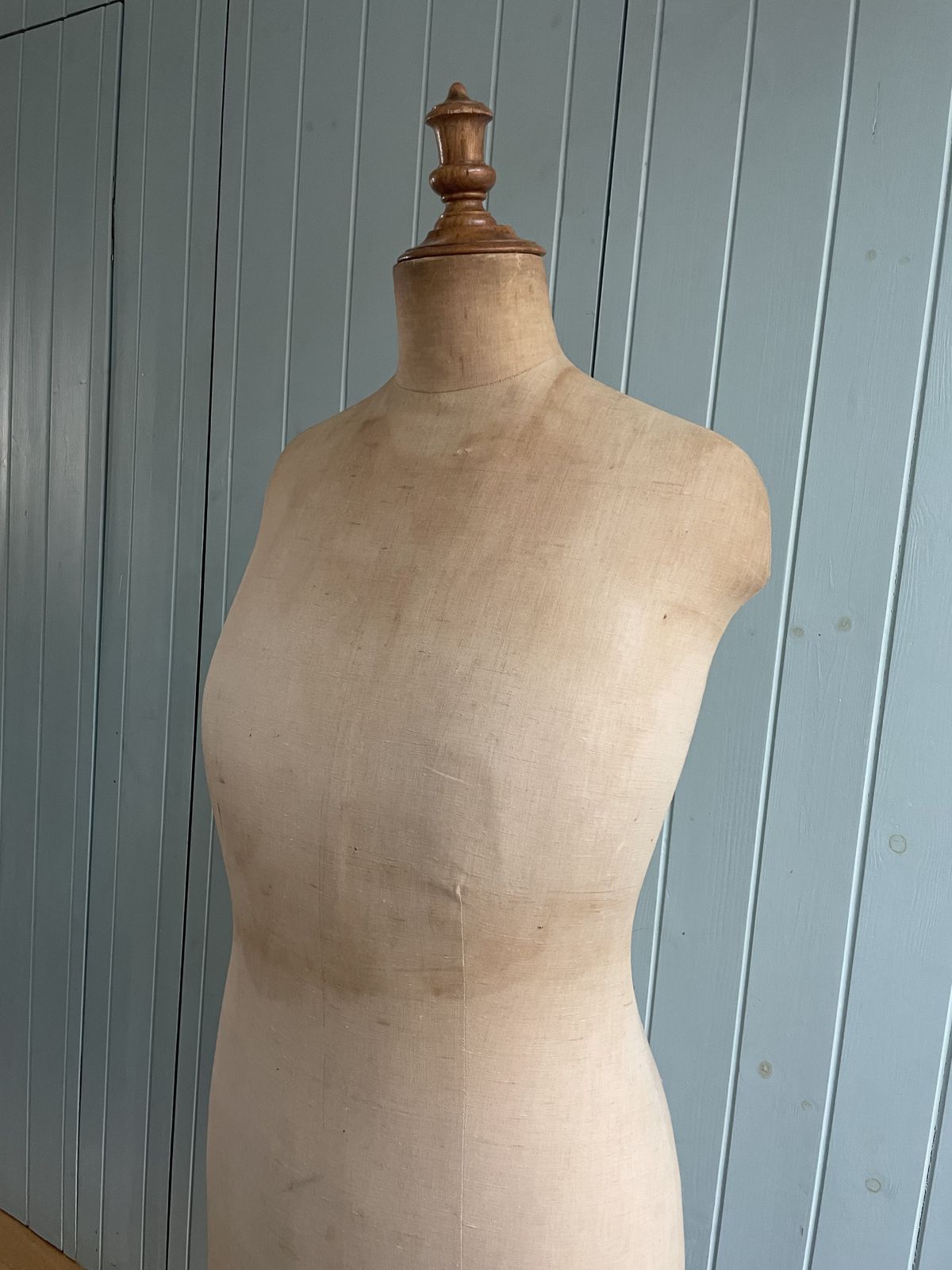 photo furniture Vintage English Mid Century Linen And Pine Mannequin