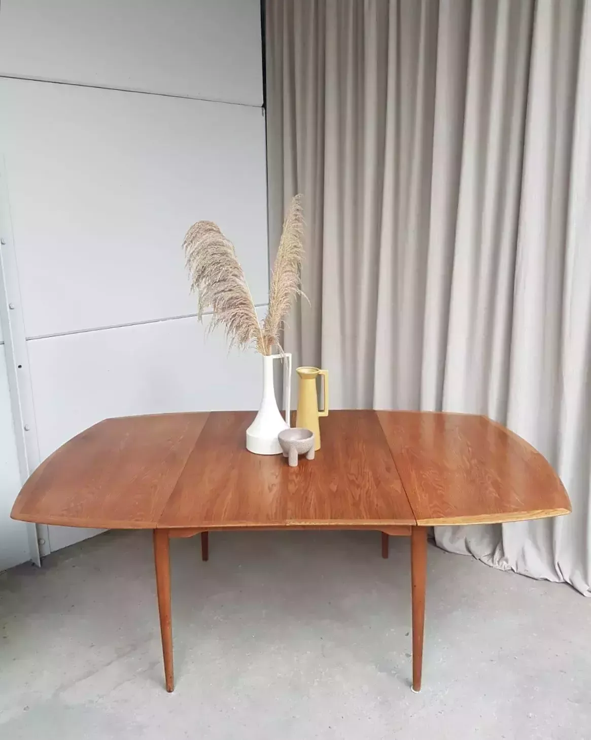 Vtg Mid Century Oak Norwegian Extending Dining Table Danish By Gustav Bahus R433 photo 1610.0
