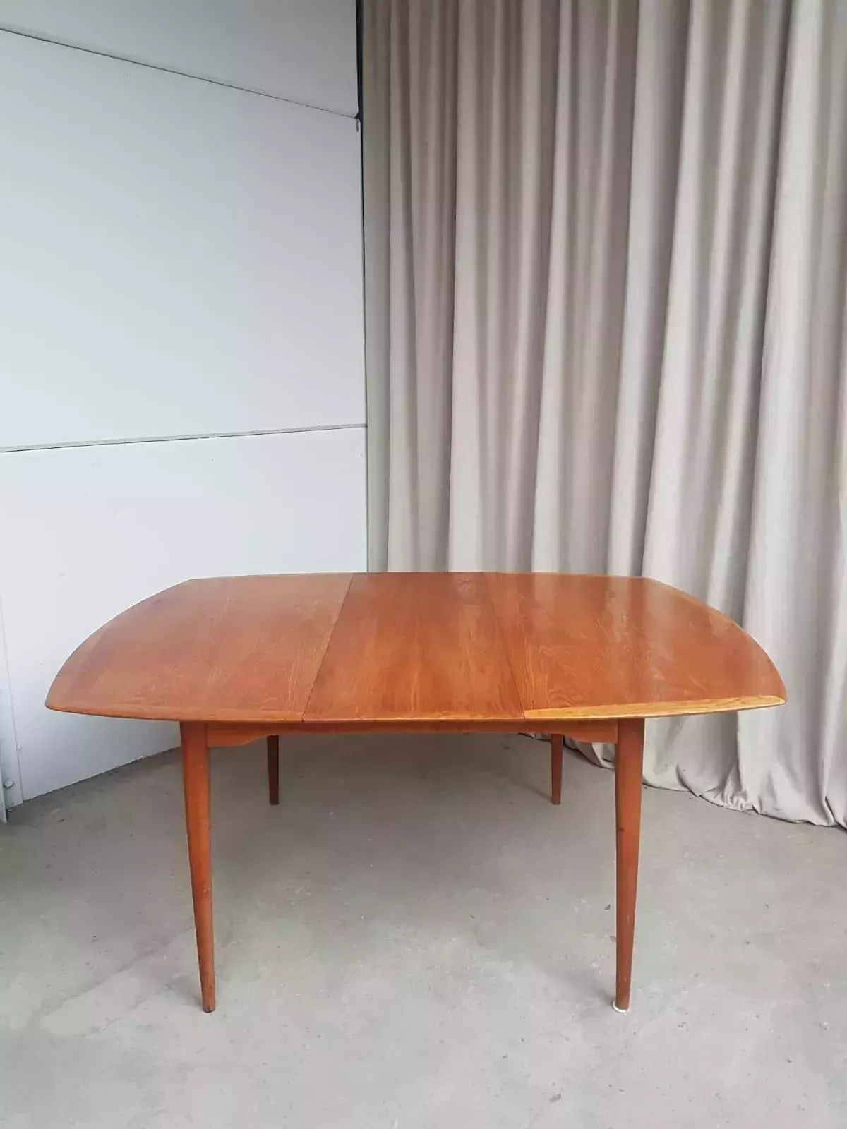 Furniture Vtg Mid Century Oak Norwegian Extending Dining Table Danish By Gustav Bahus R433 photo