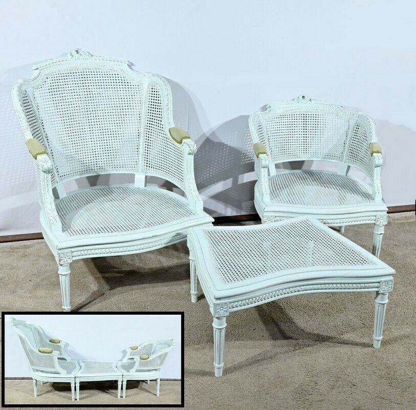 Broken Duchess In Rechampie Beech, Louis XVI Style – 2nd Part 19th