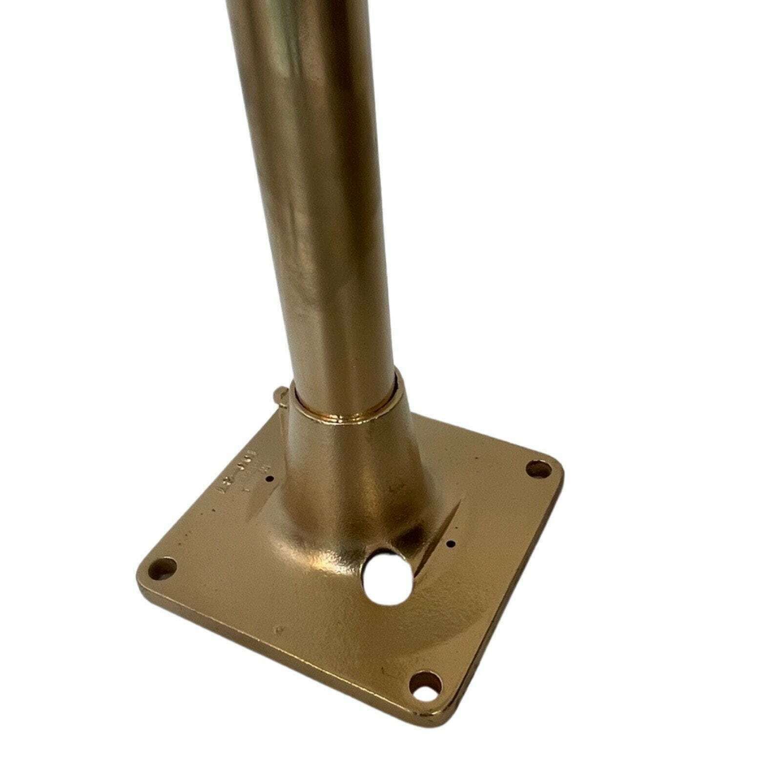 Antique Naval Searchlight Mounted On Brass Base   The Real Deal!   Fully Original And Rewired   Polished Metal photo buy