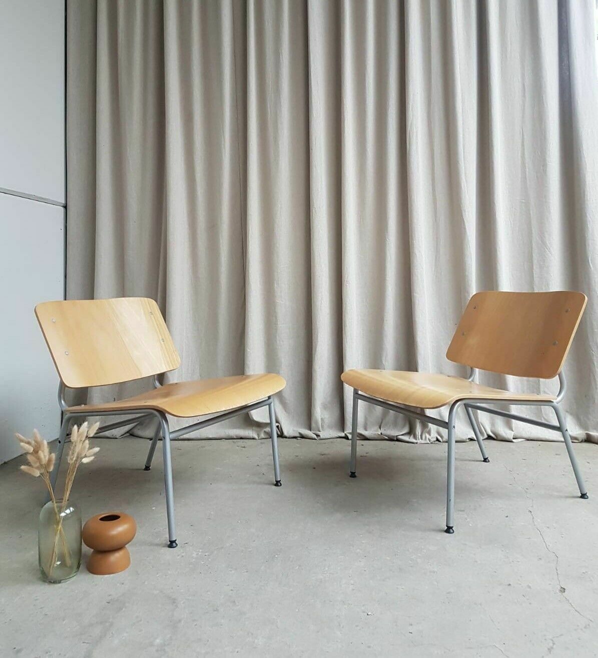Vtg Late Mid Century Pair Of Ikea Lounge Chairs Scandi By Jonas Karlsson R432 photo furniture