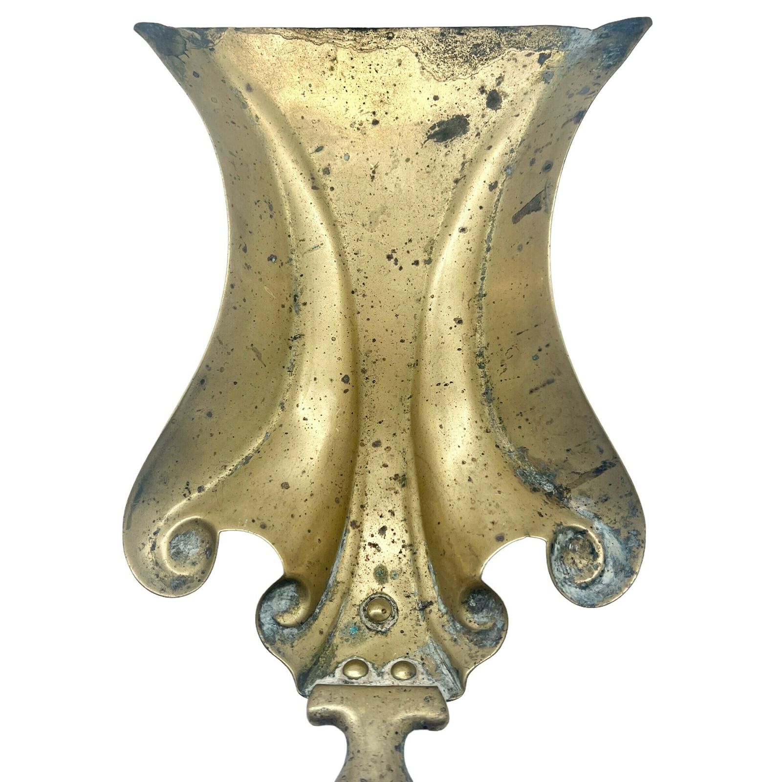 Antique Art Nouveau Brass Shovel   C1900   Fireplace   Home Decor photo for sale