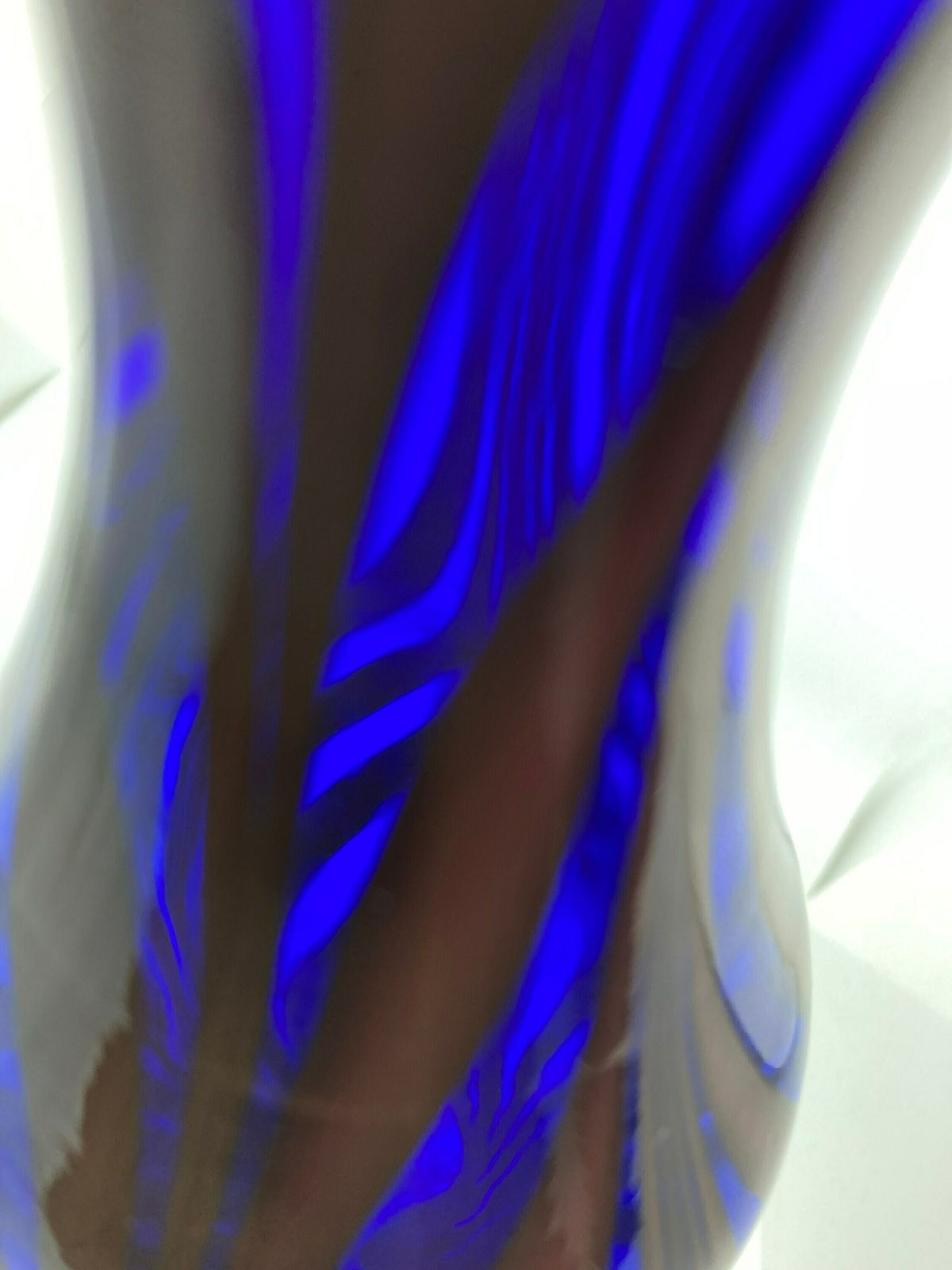Vintage Fratelli Toso Murano Style Vase/Vintage Vase/Blue Red Vase/ Glass Vase/ Murano Glass Blue Vase/ Colored Glass/ Vintage Blue Glass photo Home Decor