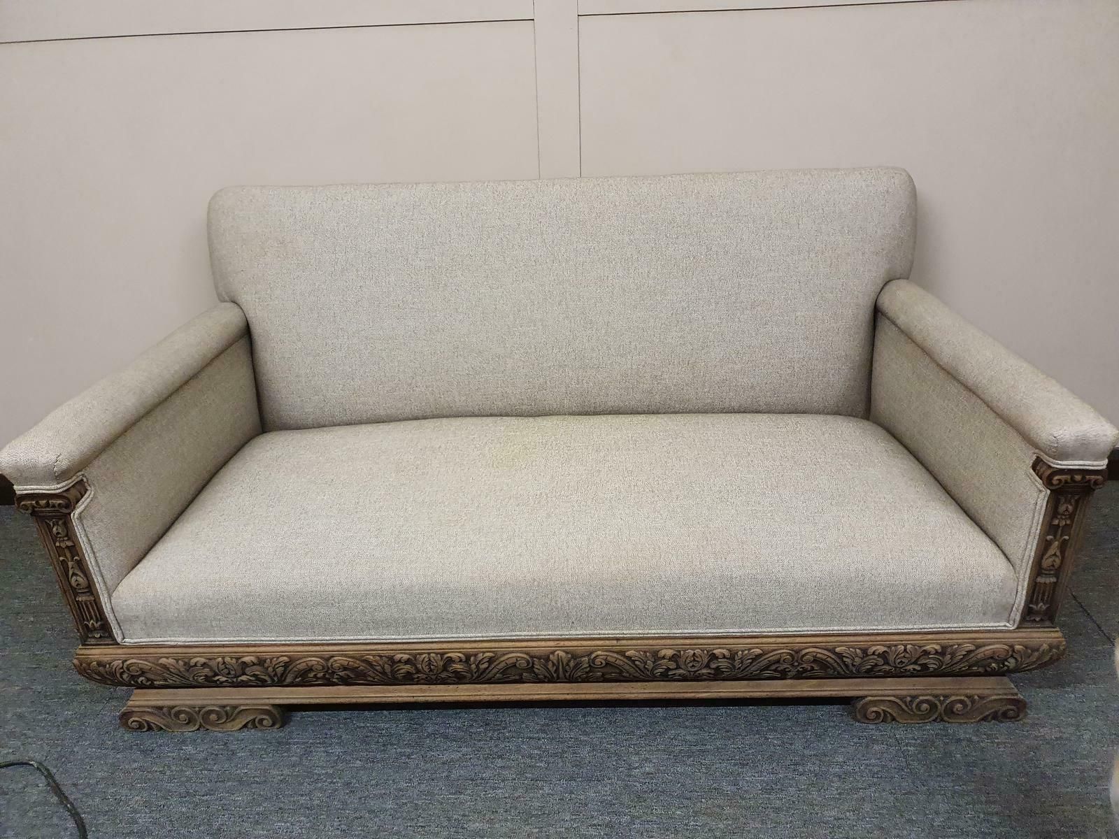 Decorative Carved Sofa, 1800s, Antique photo 2700.0