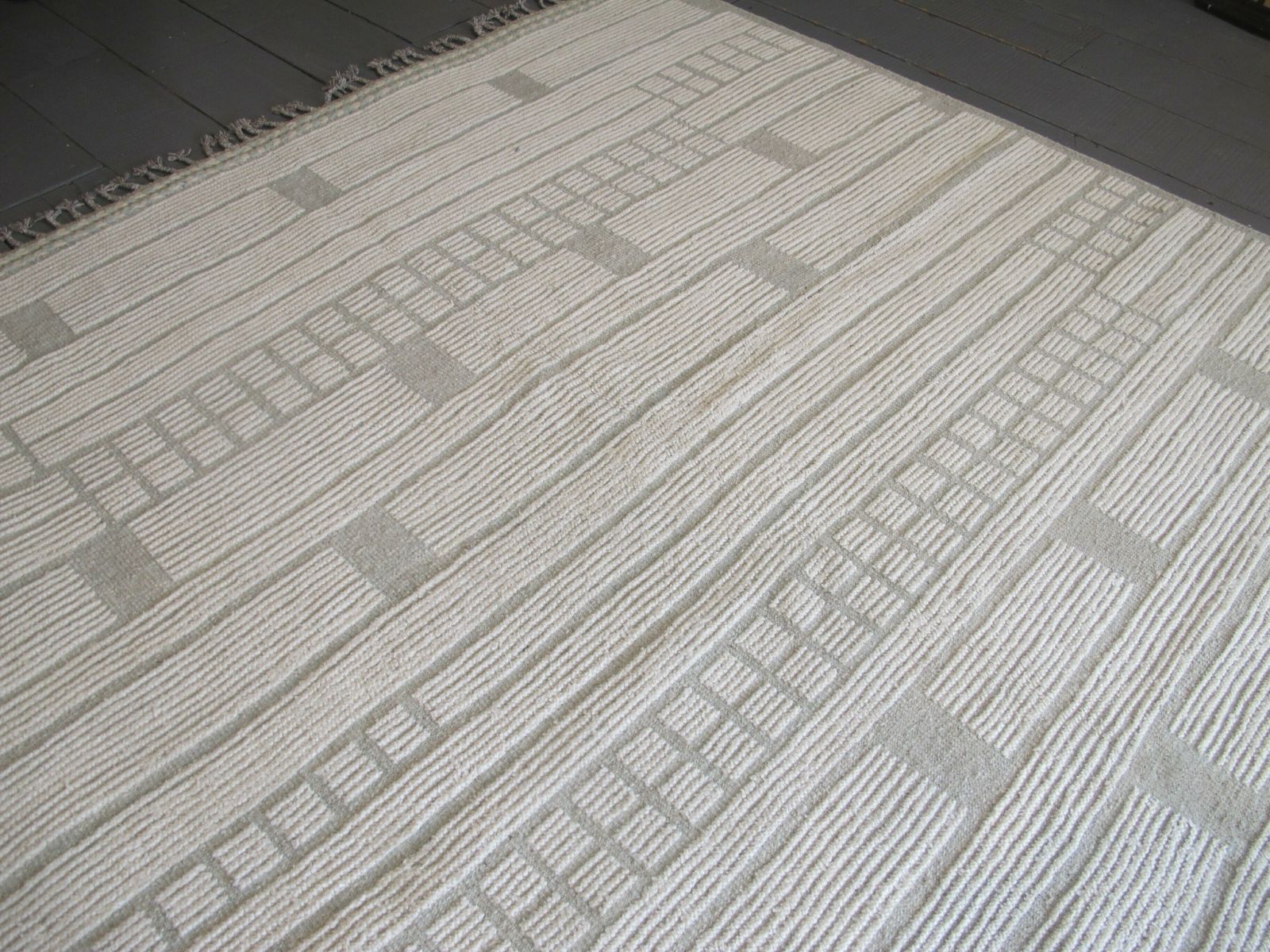 Modernist Hand Knotted Wool Carpet, 3.34m X 2.45m photo buy