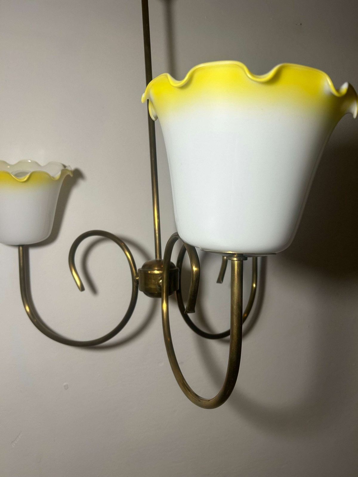 Mid Century Ceiling Lamp / Pendant Light / 1950s /Retro Ceiling Lamp/Hanging Lamp/ Vintage Light/ Vintage Home Decor/Mcm Lamp photo Lighting