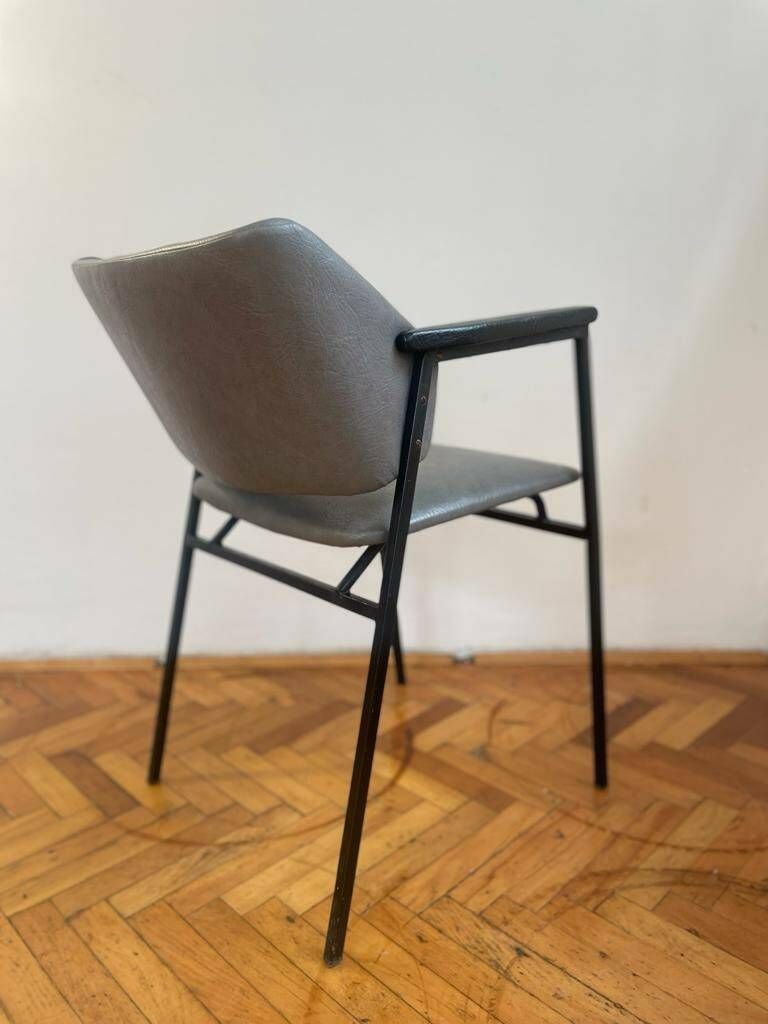 Vintage Lounge Armchair / Bar Stool / Mid Century Modern Easy Chair / Black / Armchair /Black Furniture / Stol Kamnik / Yugoslavia / '60s. photo buy