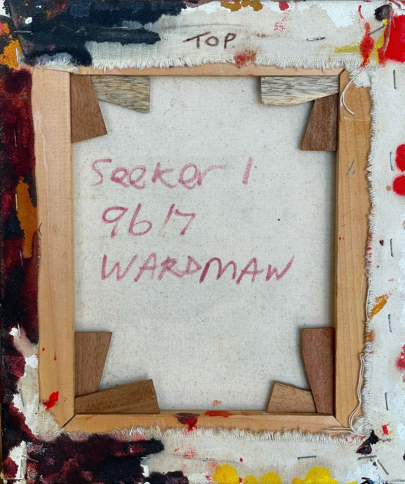 Seeker 1 : Abstract Oil Painting By Clare Wardman photo furniture
