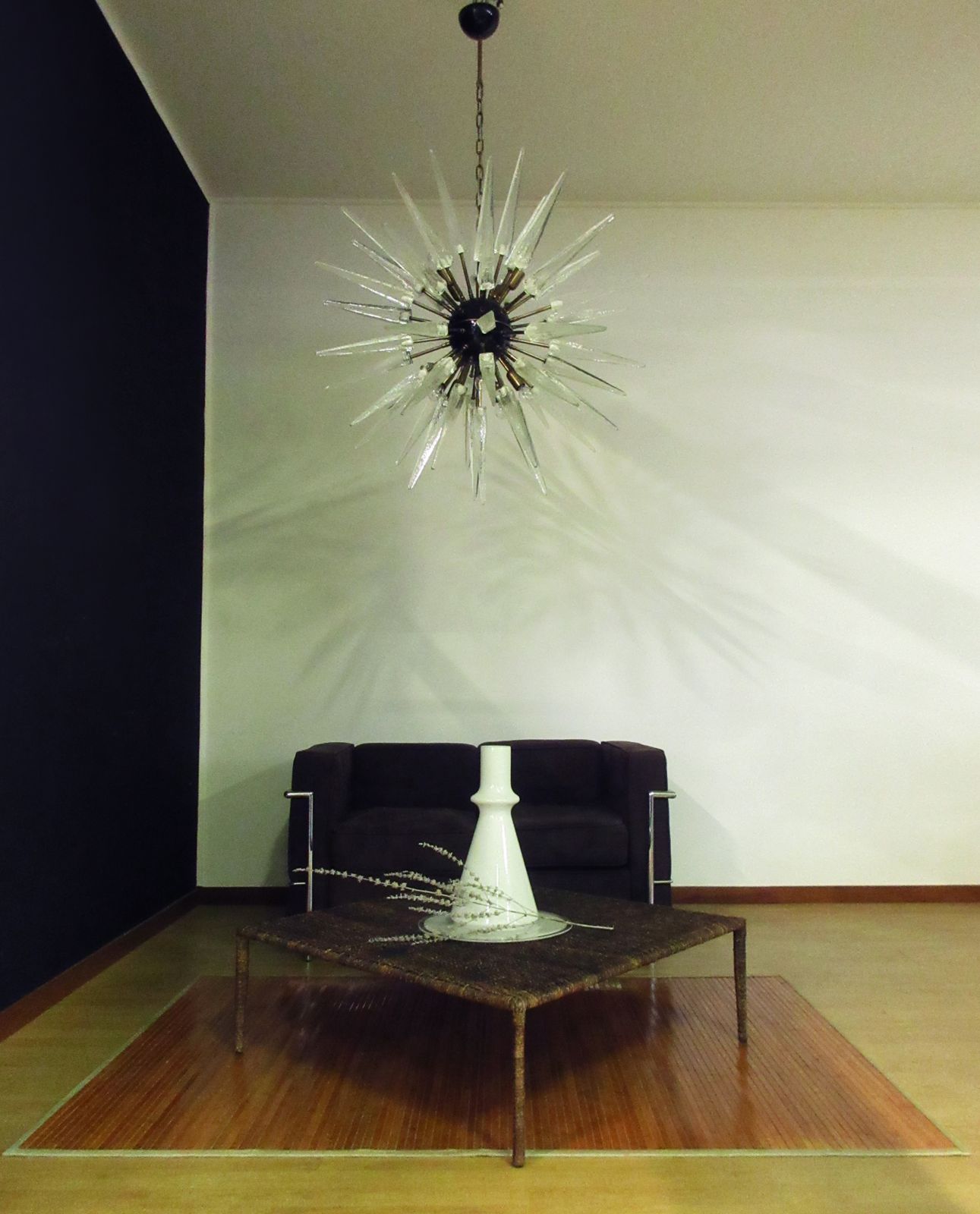 photo vinterior Exceptional Murano Trasparent Glass Sputnik Chandelier   51 Glasses