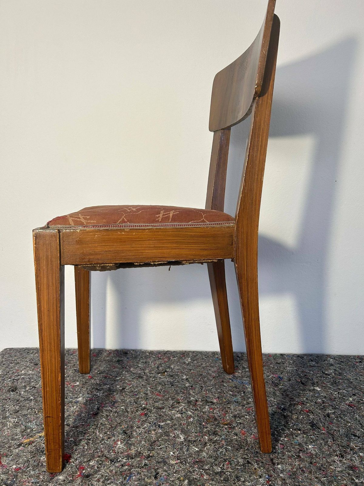 Vintage Dining Chair Wood And Cane, Art Decoo Chair, Mid Century Modern, Retro Wood Chair , Retro Decor , Vintage Decor , Dining Chair photo buy