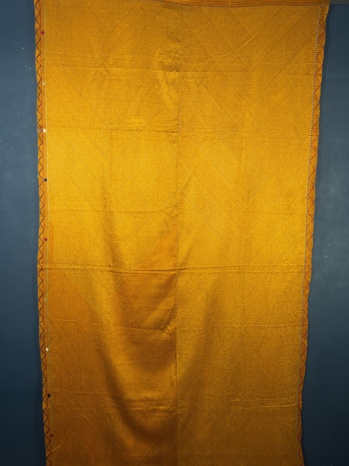 Gold Vari Da Bagh Phulkari Early 20th Century photo Textiles