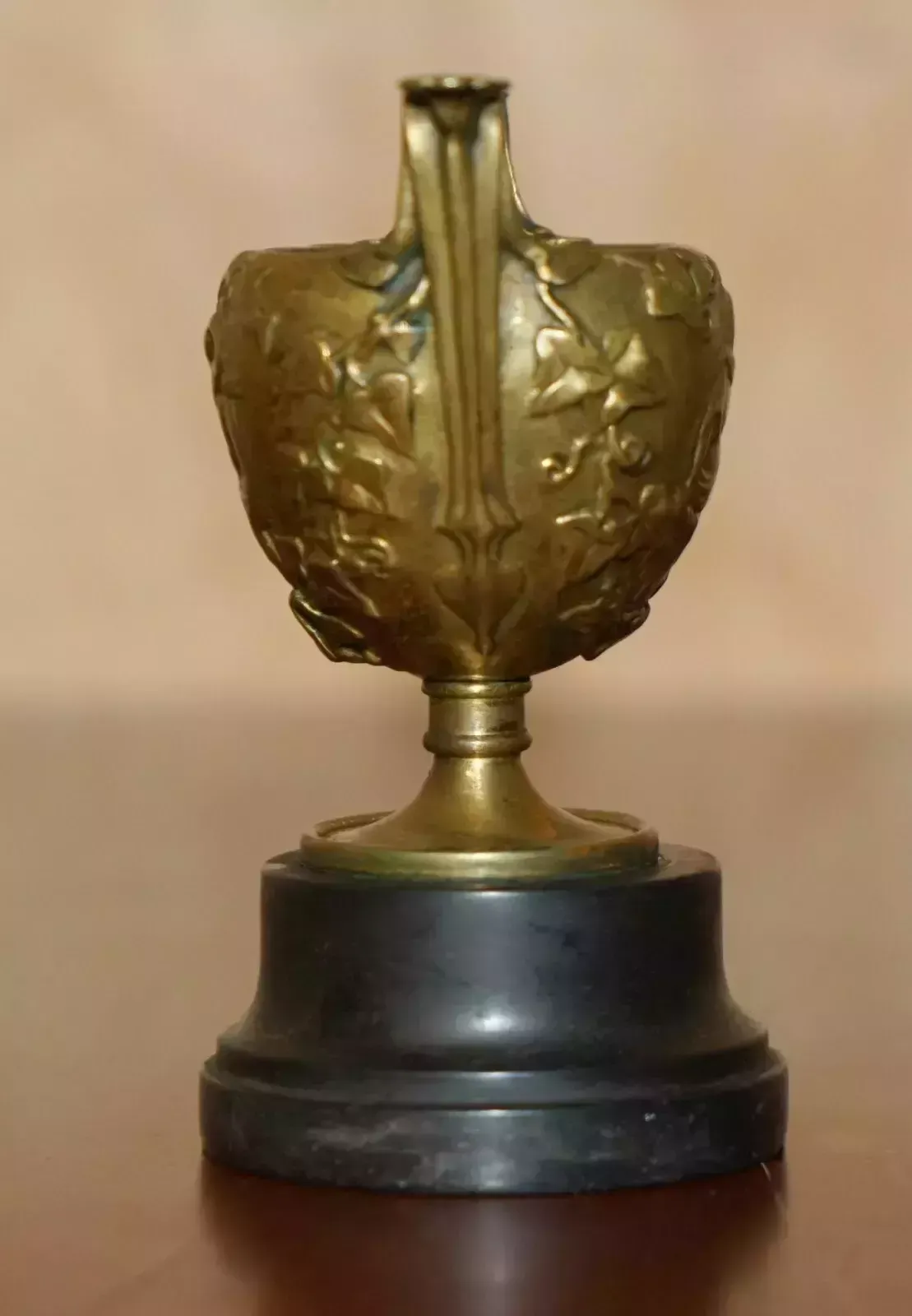 Matching Pair Of Antique Roman Grand Tour Hercules Gilt Brass Marble Base Cups photo 1850.0