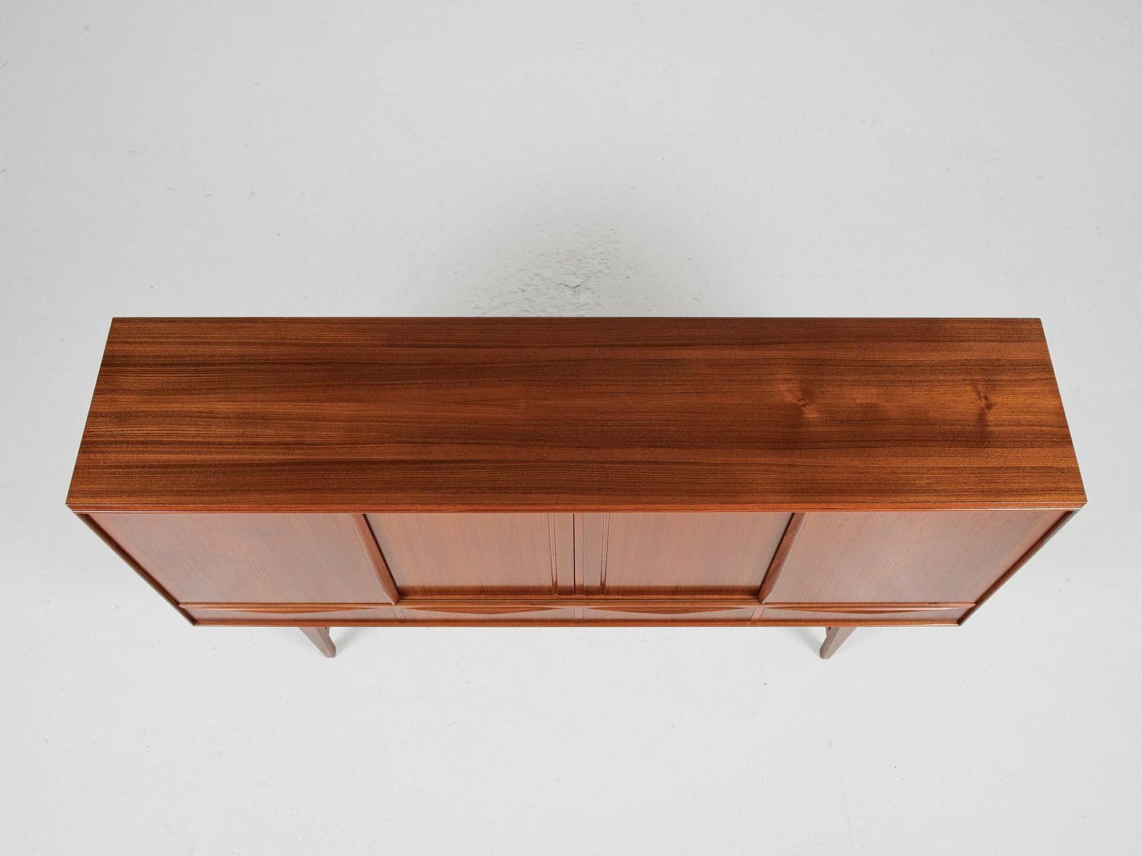 2820.0 Midcentury Danish Highboard In Teak By E.W. Bach For Sejling Skabe 1960s   With 4 Doors And 4 Drawers photo