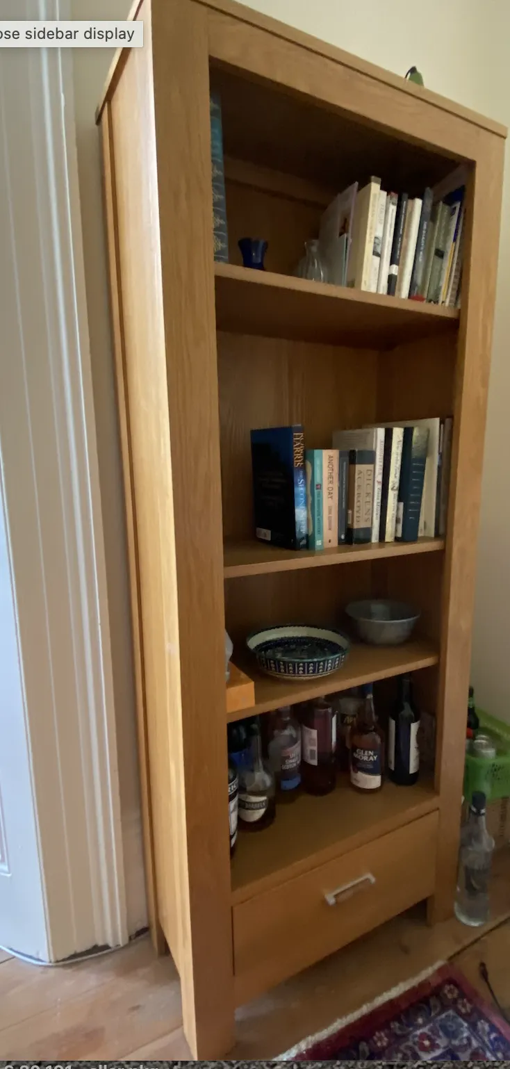 Solid Oak Bookcase photo for sale