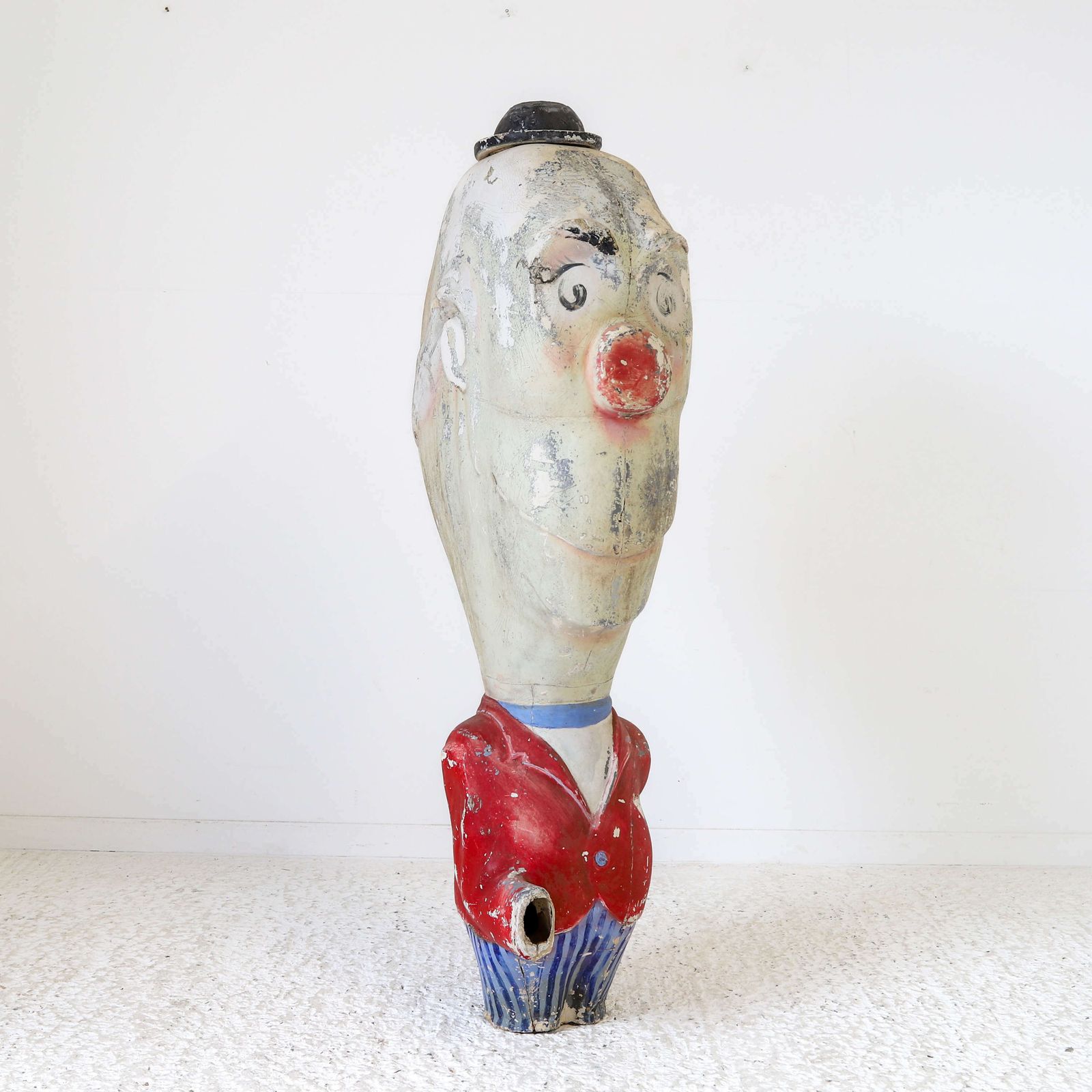 1950s Fibre Glass Fairground Caricature Model Of Stan Laurel