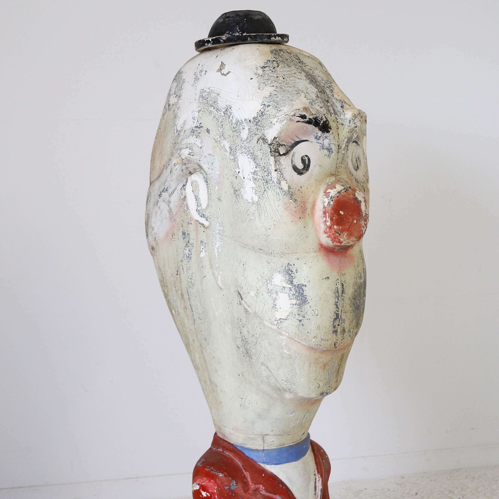 1950s Fibre Glass Fairground Caricature Model Of Stan Laurel photo Home Decor