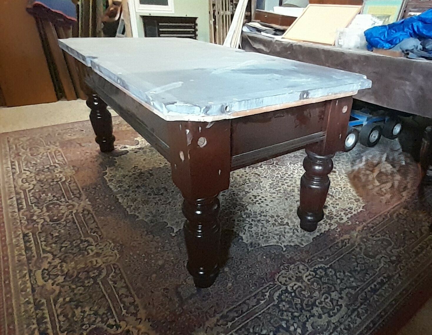 Furniture Jelks Antique Pool Table. 6ft photo
