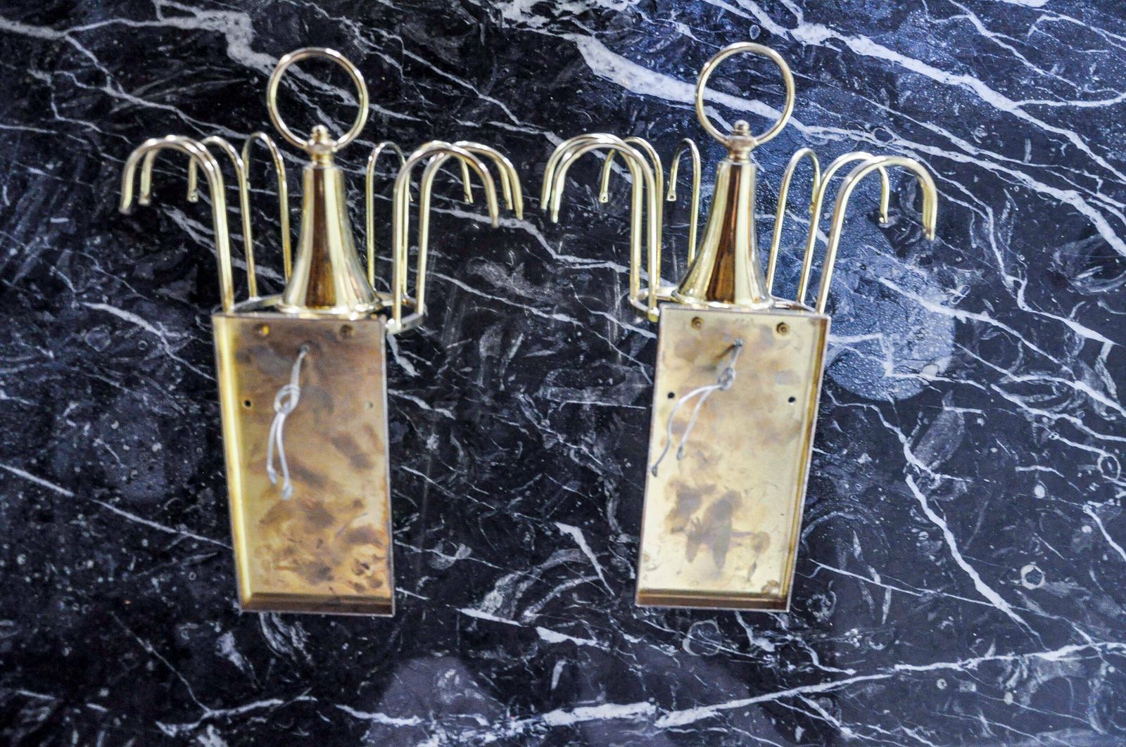 Pair Of Venini "Drops" Wall Lights, 2 Levels, Murano Glass, Italy, 1970 photo buy