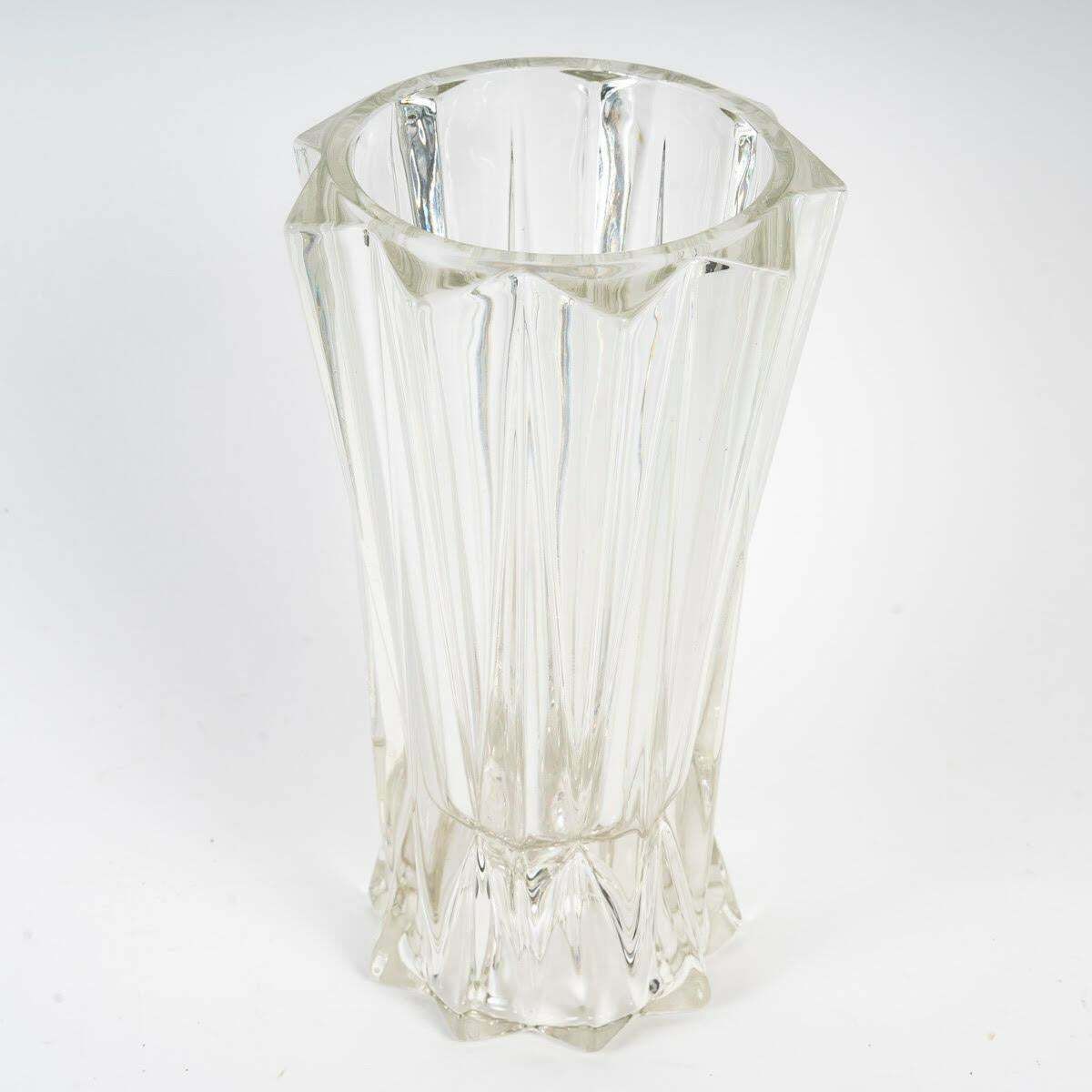 1950's Moulded Glass Vase., 1950s photo for sale