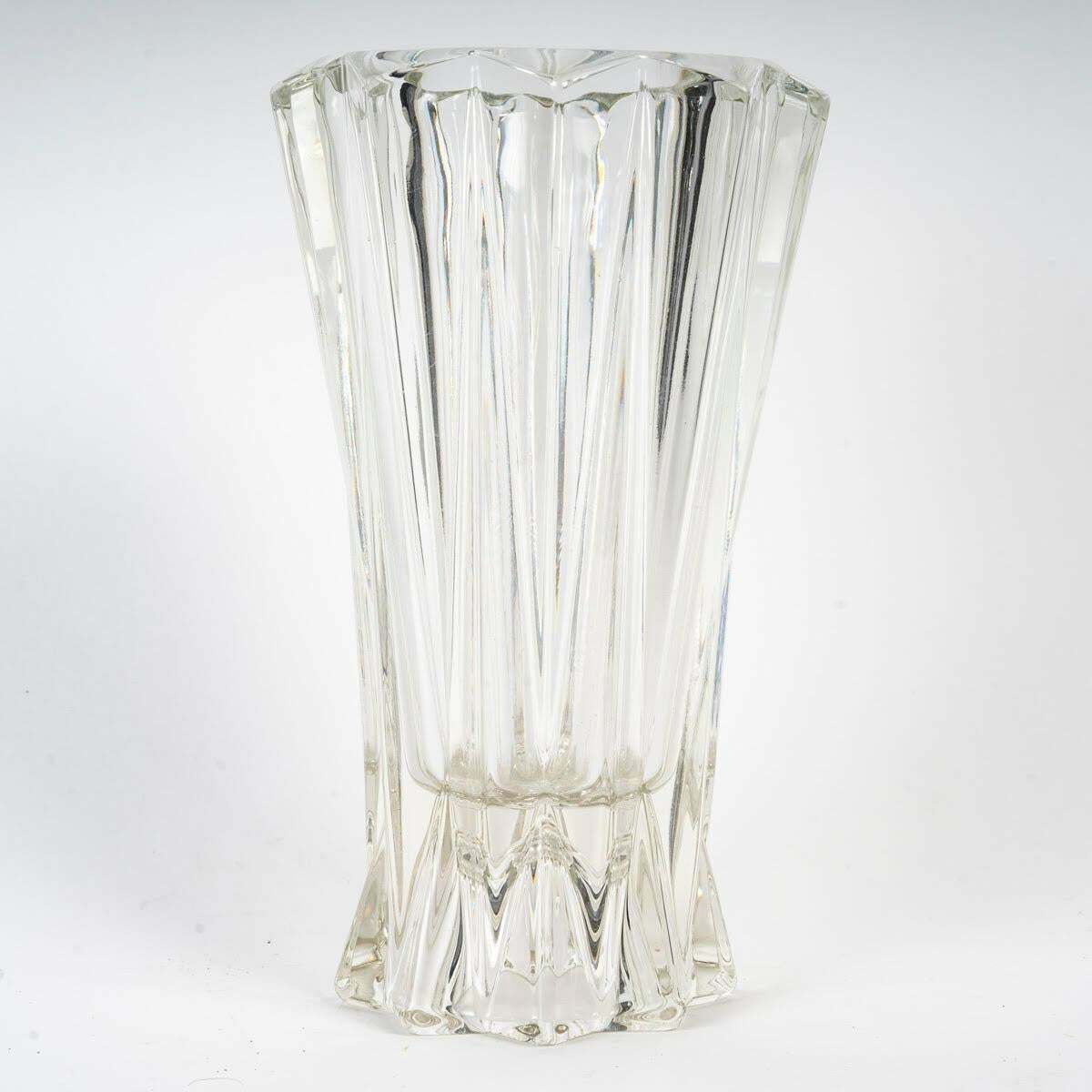 1950's Moulded Glass Vase., 1950s photo 195.0