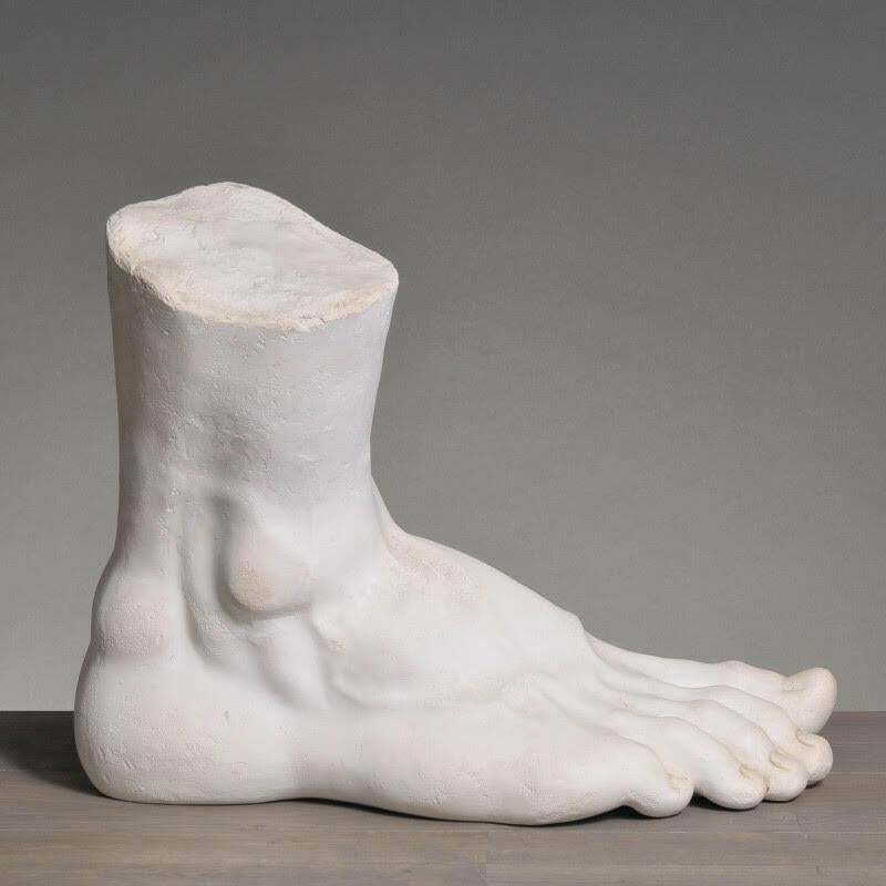 Sculpture Of A Giant Foot In Fine Plaster, 21st Century. photo for sale